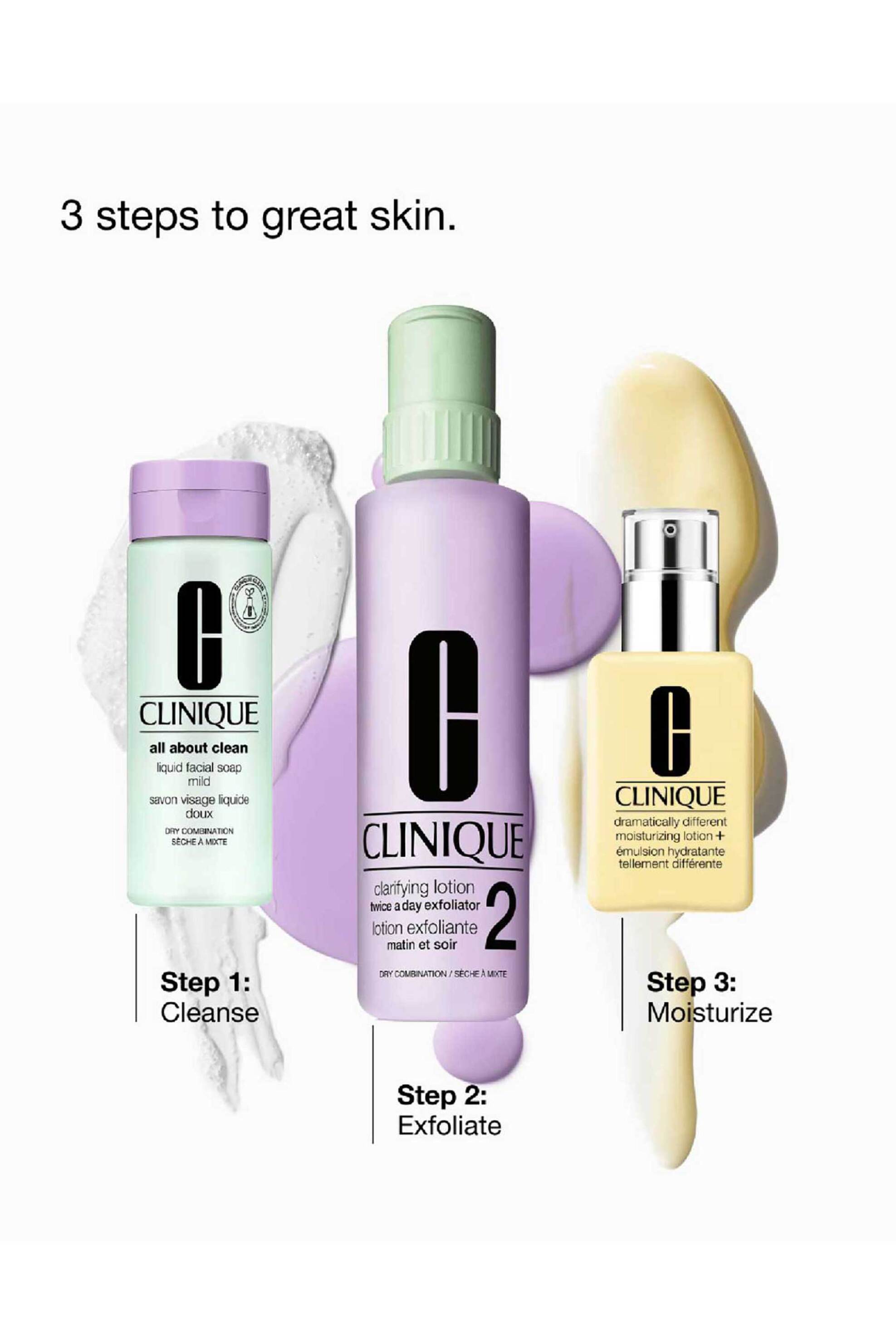 Clinique Great Skin Everywhere Set: For Dry Combination Skin - VBNMY50000 φωτογραφία