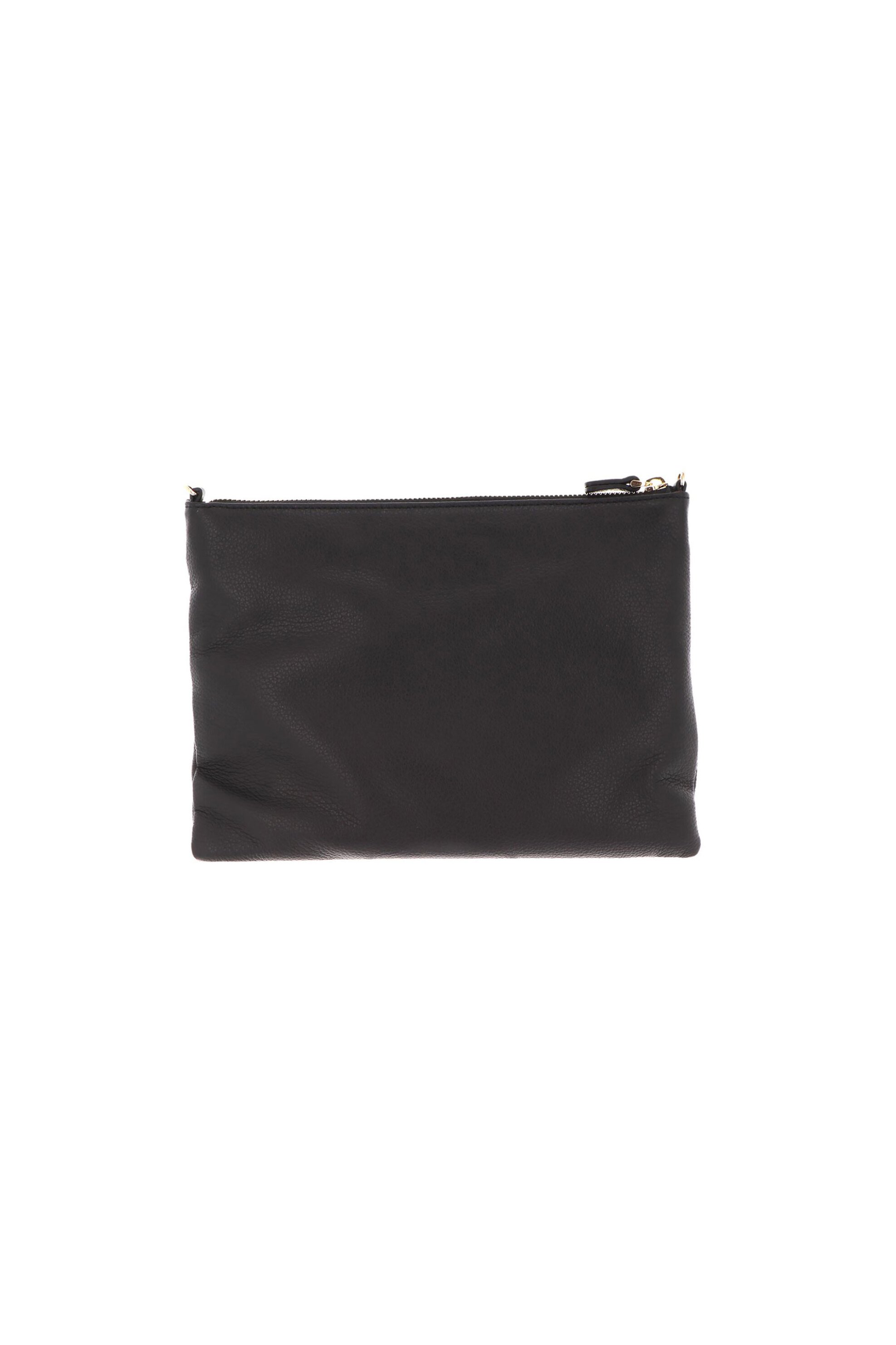 Coccinelle Γυναικεία Δερμάτινη Τσάντα Crossbody Μονόχρωμη με Logo Print - E5Mma-55F401 Μαύρο