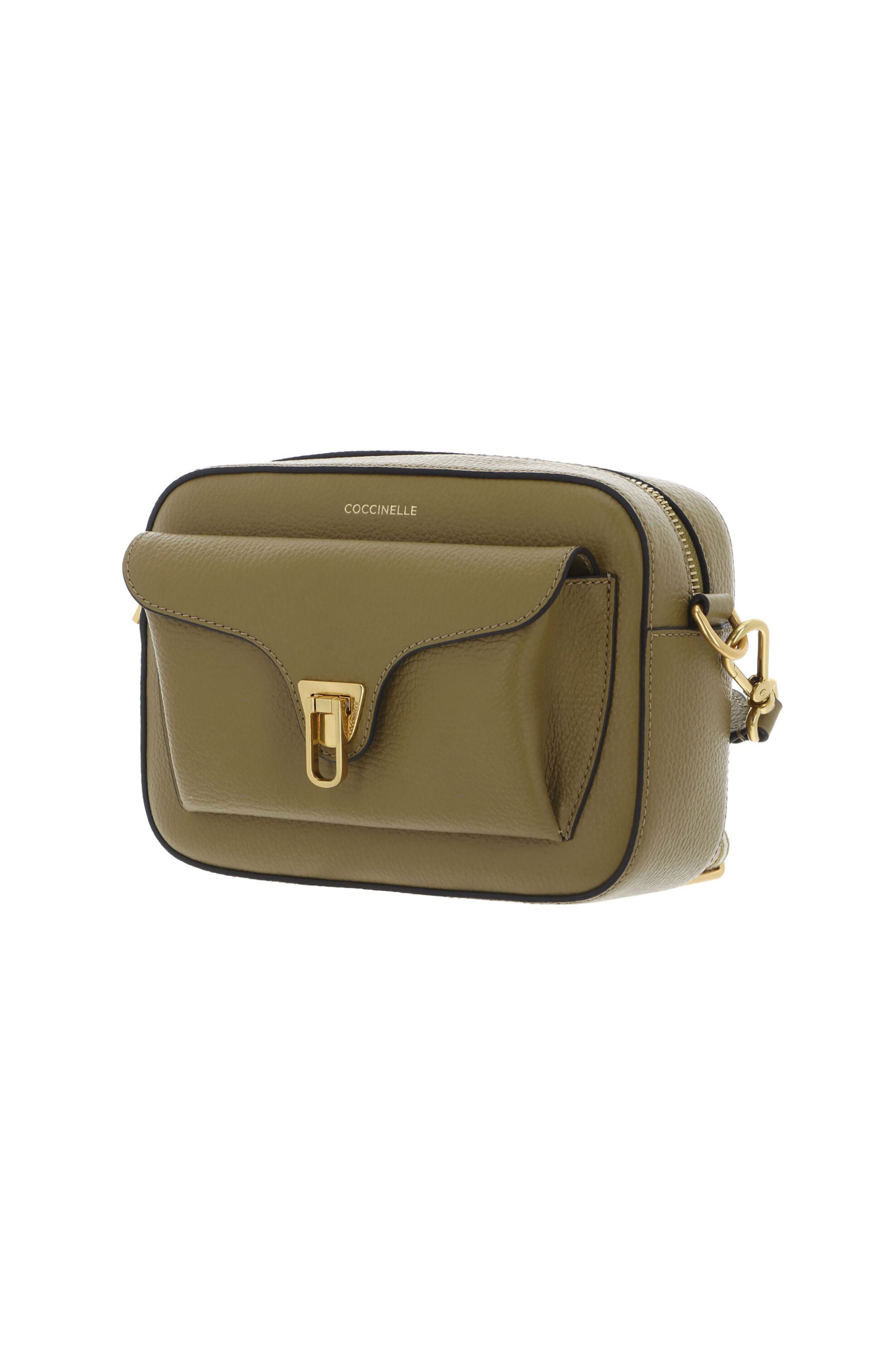 COCCINELLE Coccinelle γυναικεία mini τσάντα crossbody με χρωματιστό ιμάντα - E1NOF-150201 Λαδί - 2