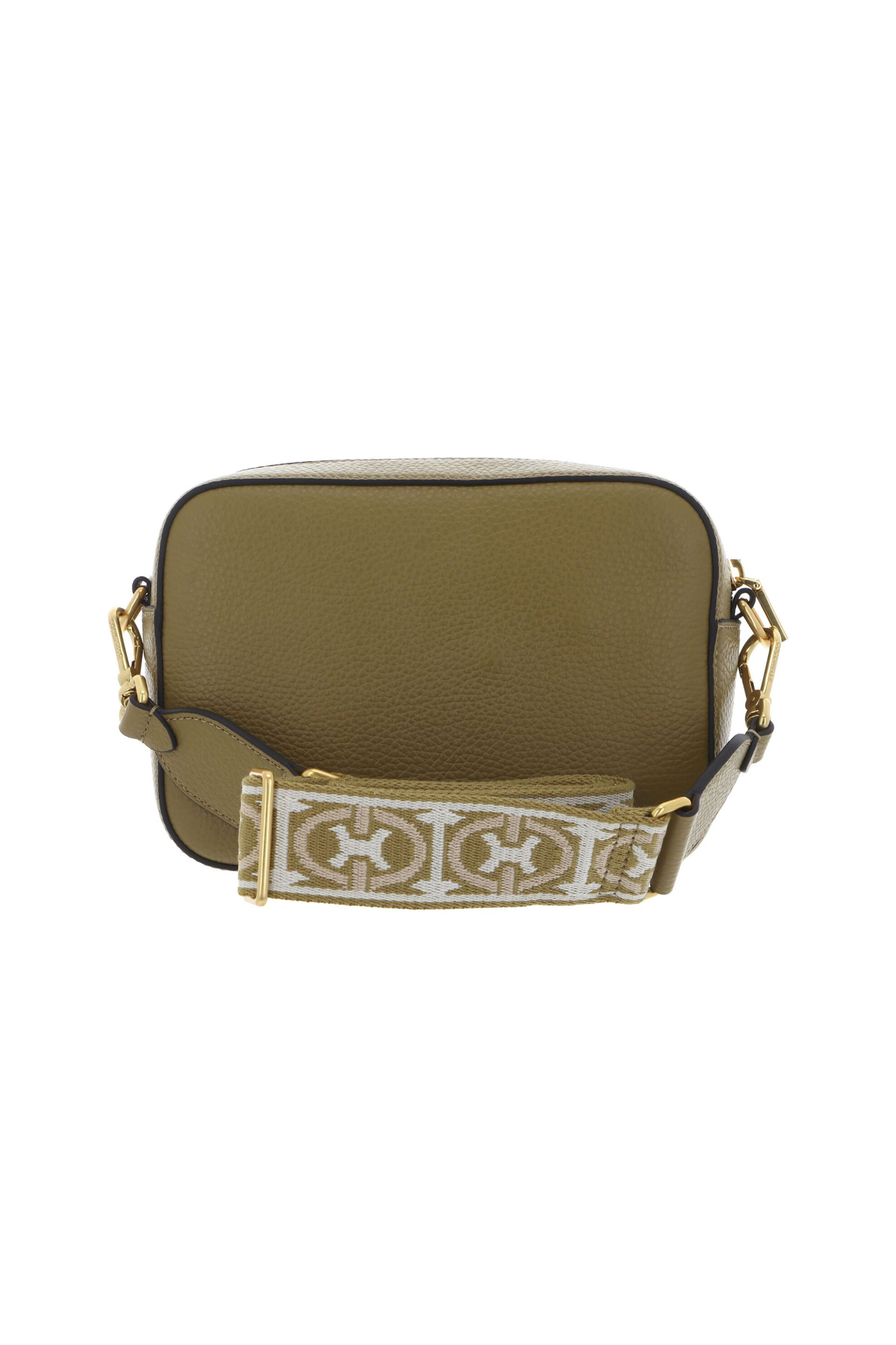 Coccinelle Γυναικεία Mini Τσάντα Crossbody με Χρωματιστό Ιμάντα - E1Nof-150201 Λαδί