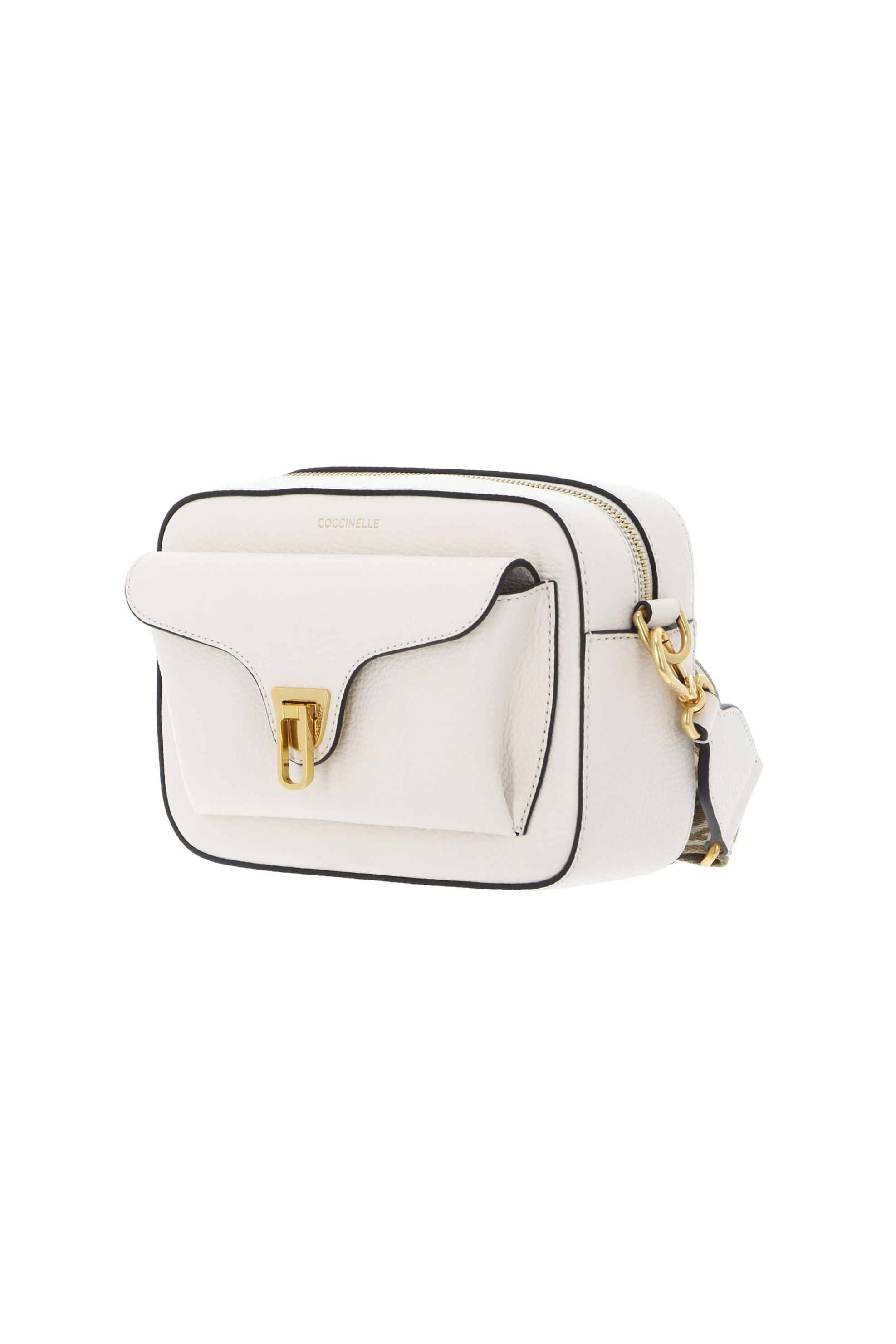 COCCINELLE Coccinelle γυναικεία mini τσάντα crossbody με χρωματιστό ιμάντα - E1NOF-150201 Λευκό - 2