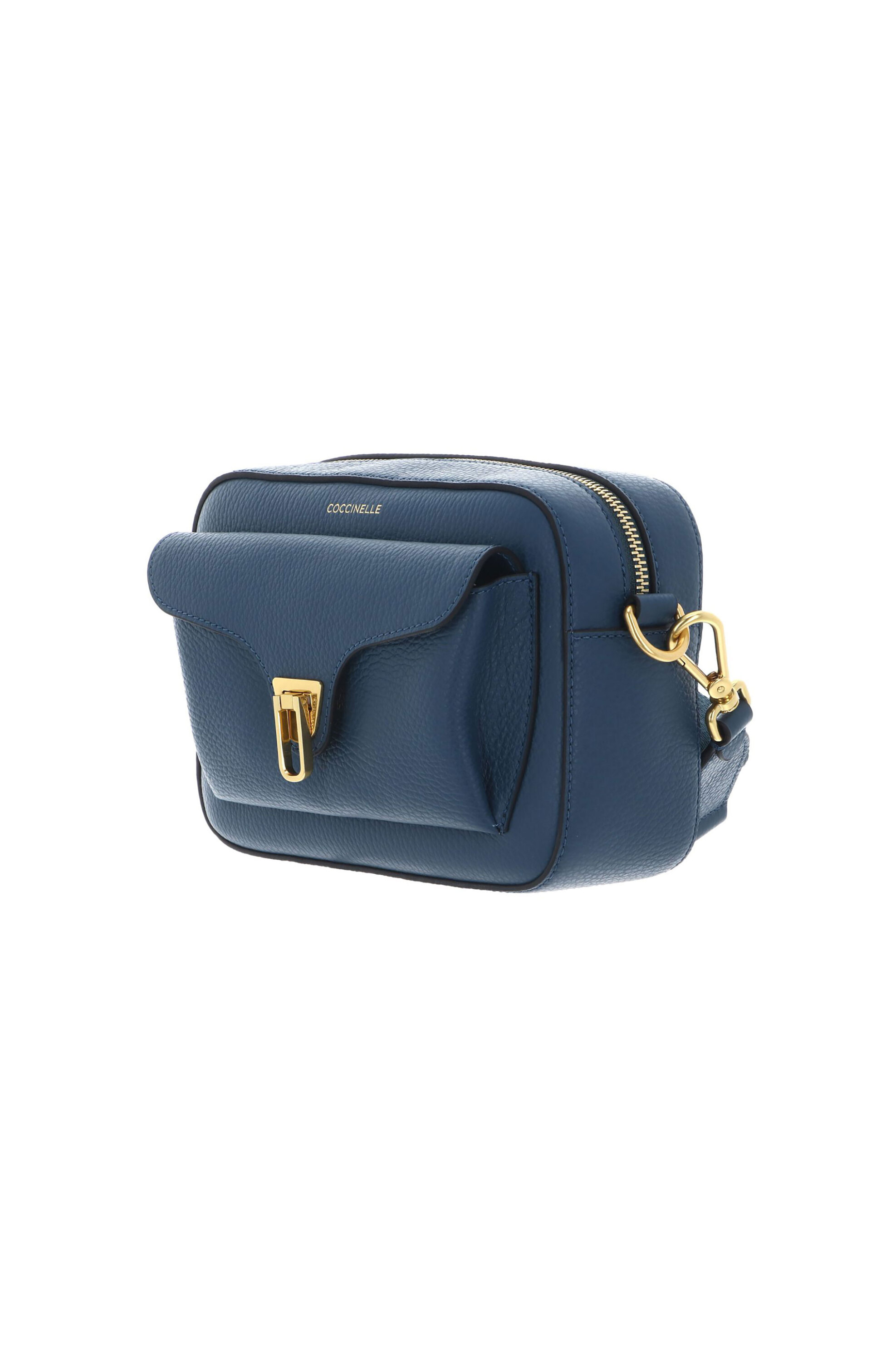 COCCINELLE Coccinelle γυναικεία mini τσάντα crossbody με χρωματιστό ιμάντα - E1NOF-150201 Μπλε Σκούρο - 2