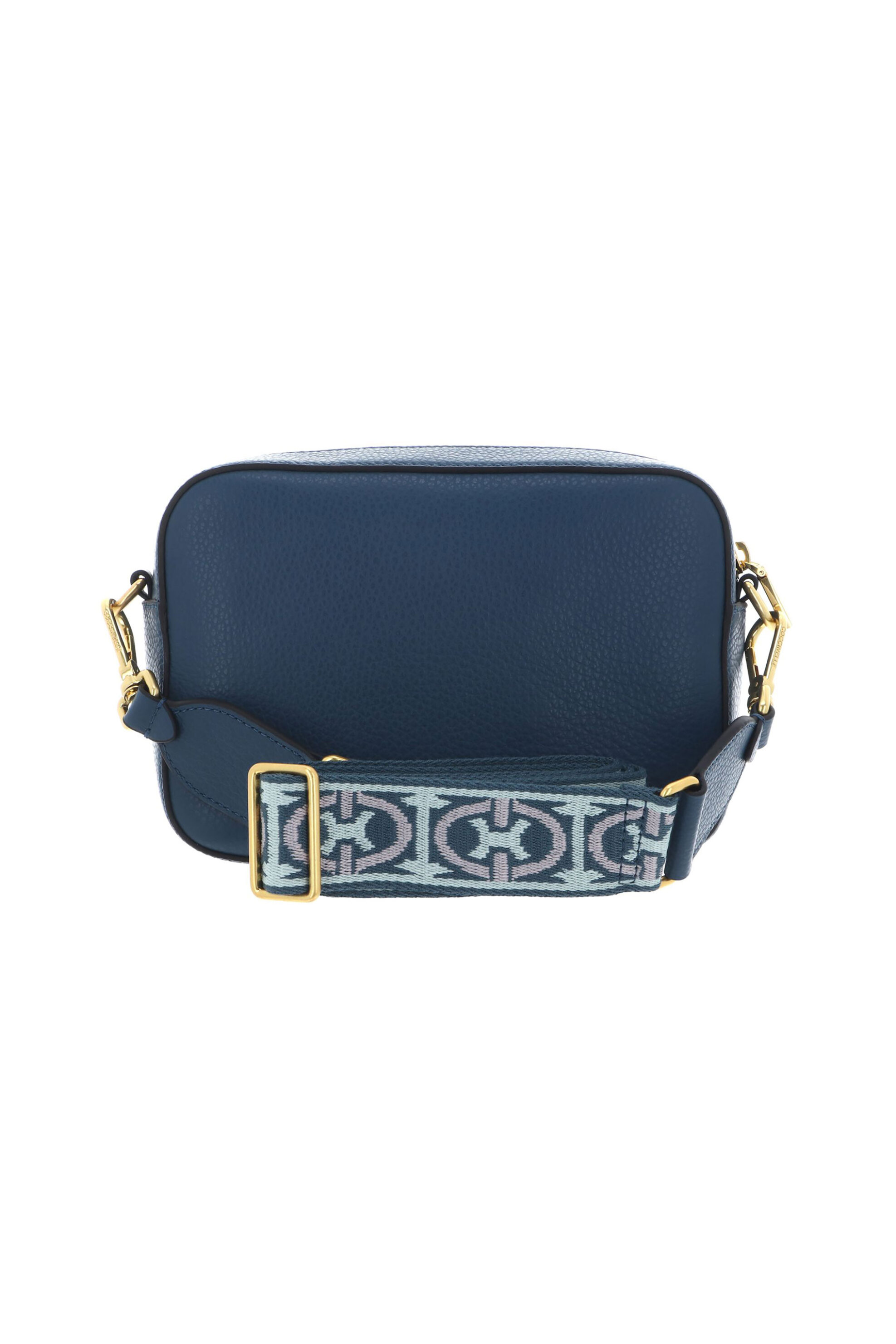 Coccinelle Γυναικεία Mini Τσάντα Crossbody με Χρωματιστό Ιμάντα - E1Nof-150201 Μπλε Σκούρο