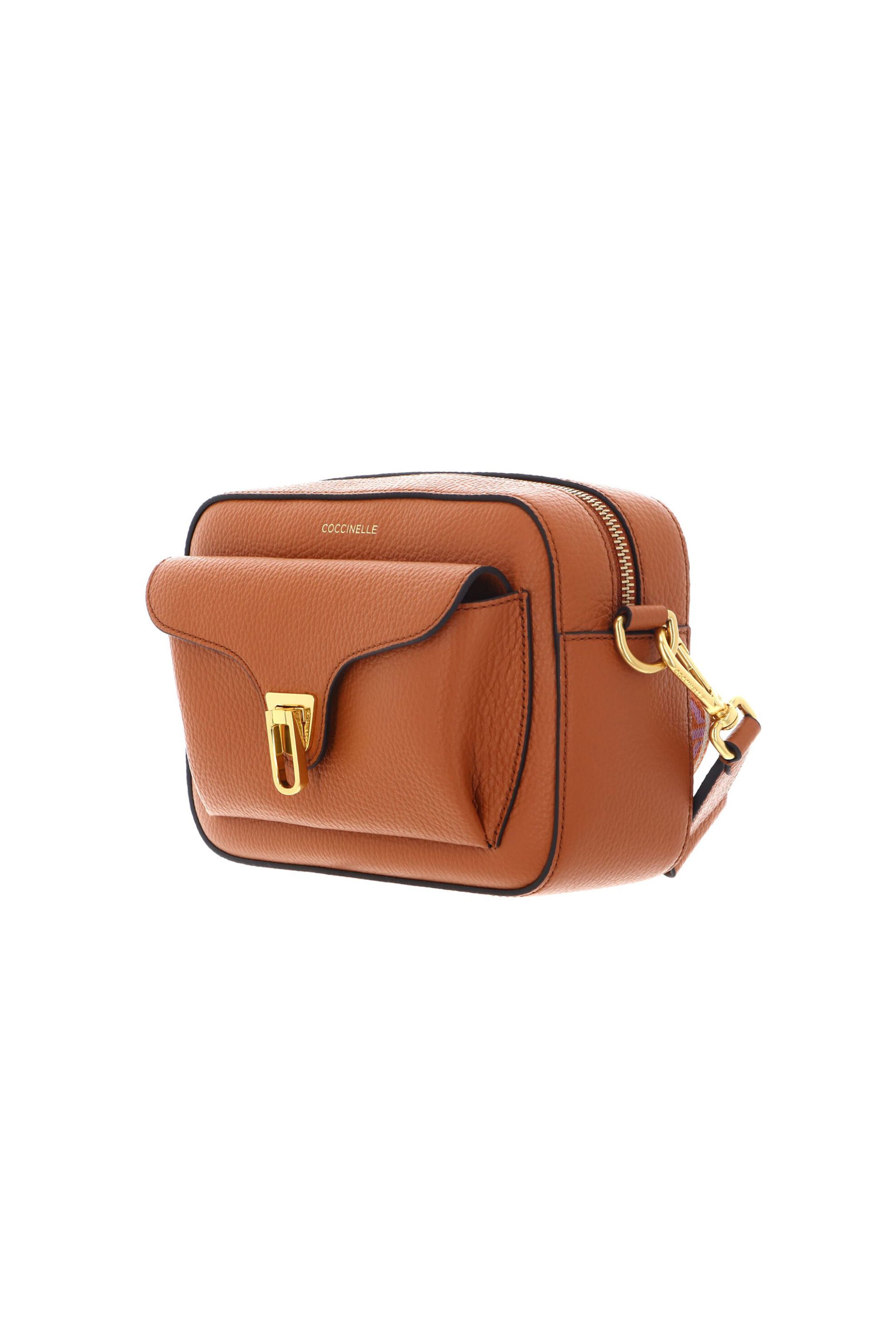 COCCINELLE Coccinelle γυναικεία mini τσάντα crossbody με χρωματιστό ιμάντα - E1NOF-150201 Ταμπά - 2