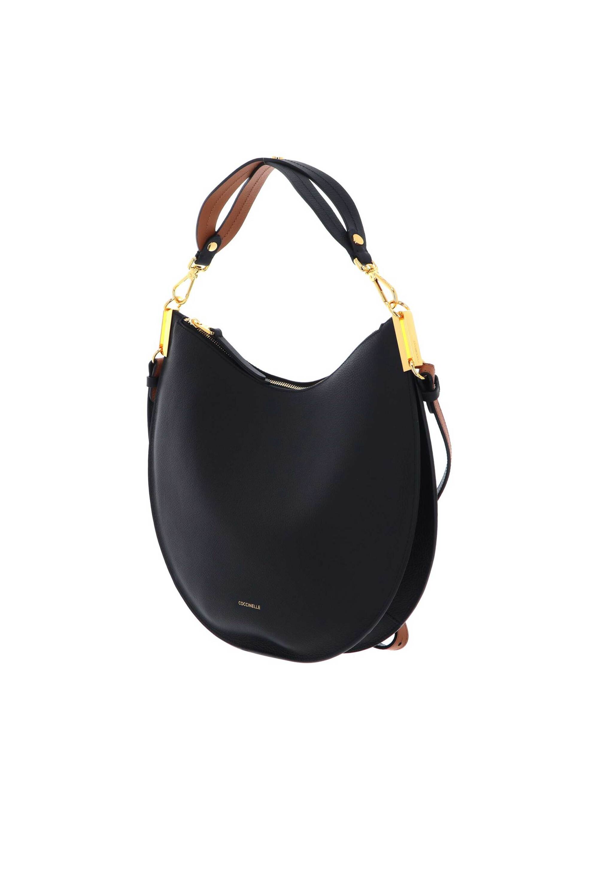 Coccinelle γυναικεία δερμάτινη τσάντα ώμου "Sunup Medium" - E1QKF-130201 Μαύρο φωτογραφία