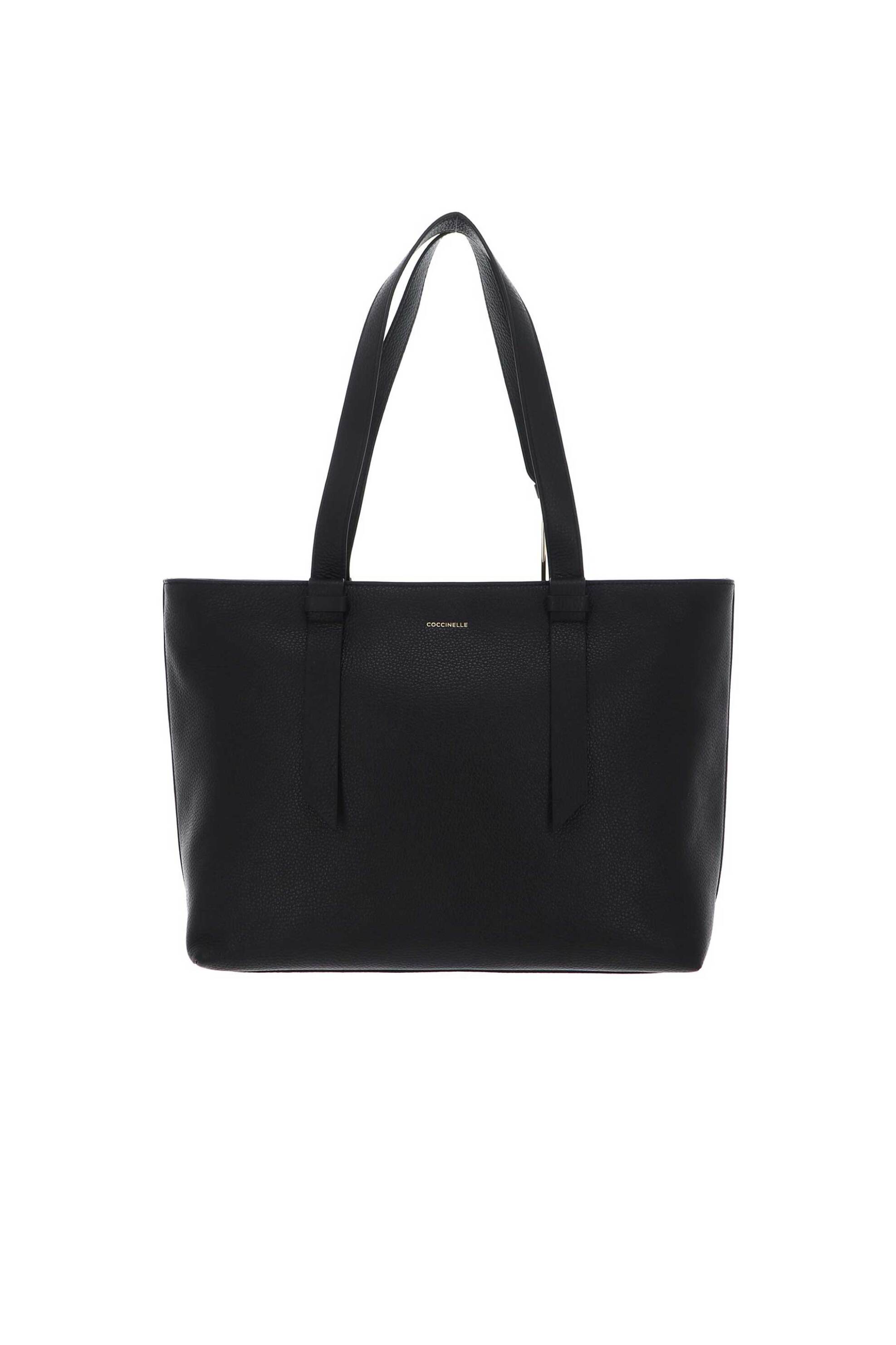 COCCINELLE Coccinelle γυναικεία δερμάτινη τσάντα ώμου "Malory" - E1R1K-110101 Μαύρο