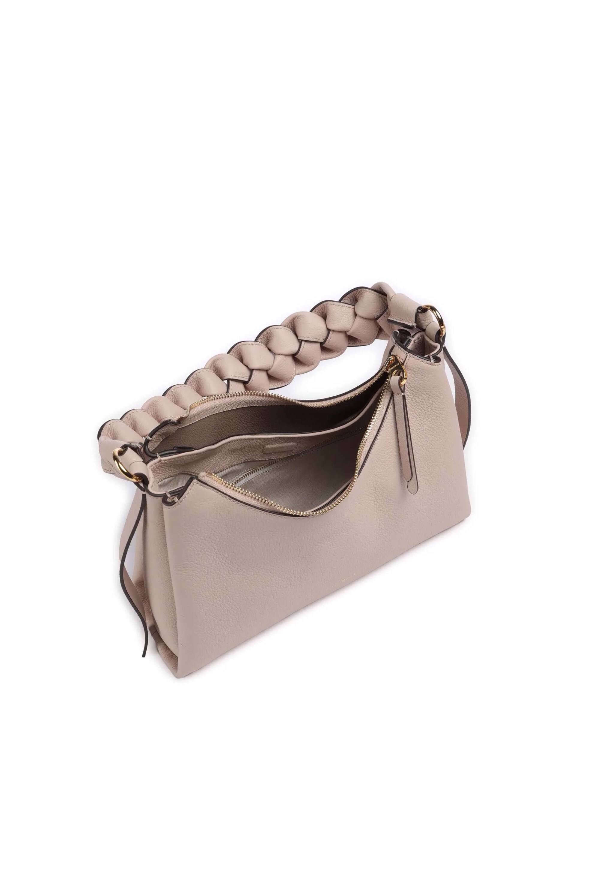 Coccinelle Γυναικεία Δερμάτινη Τσάντα Ώμου Boheme Small - E1M50-130301 Ροζ Ανοιχτό