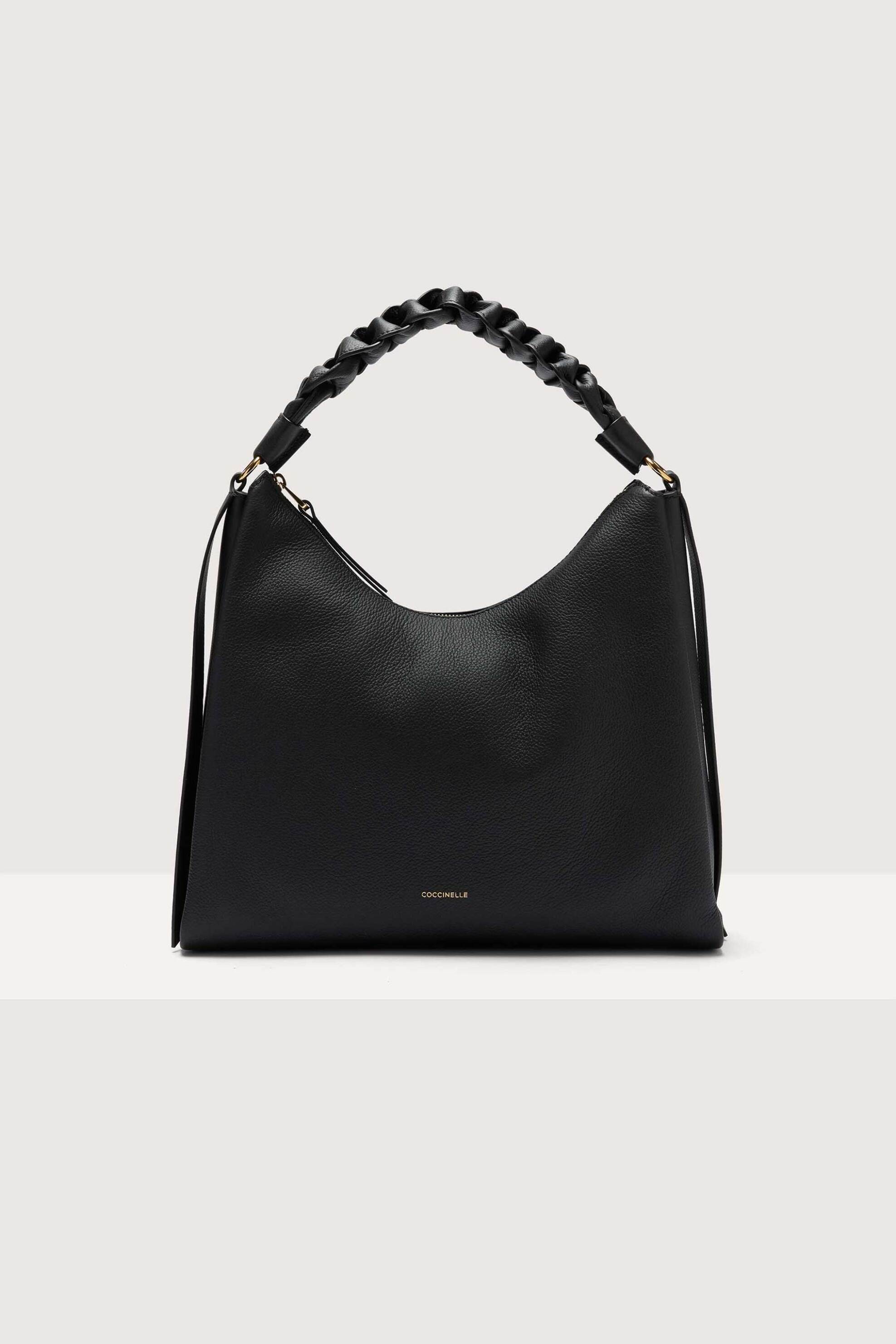 COCCINELLE Coccinelle γυναικεία δερμάτινη τσάντα ώμου "Boheme Medium" - E1M50-130201 Μαύρο