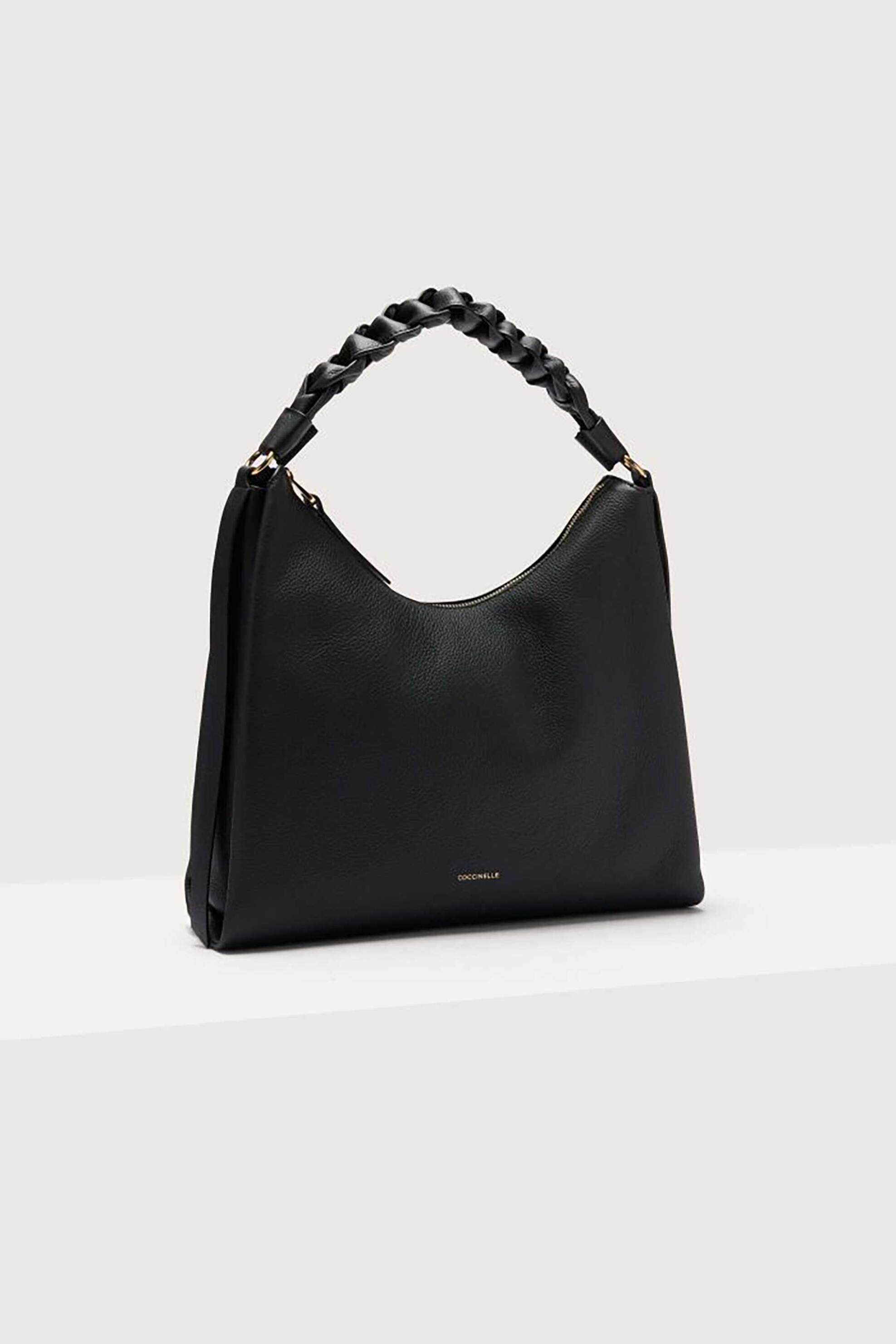 Coccinelle γυναικεία δερμάτινη τσάντα ώμου "Boheme Medium" - E1M50-130201 Μαύρο φωτογραφία