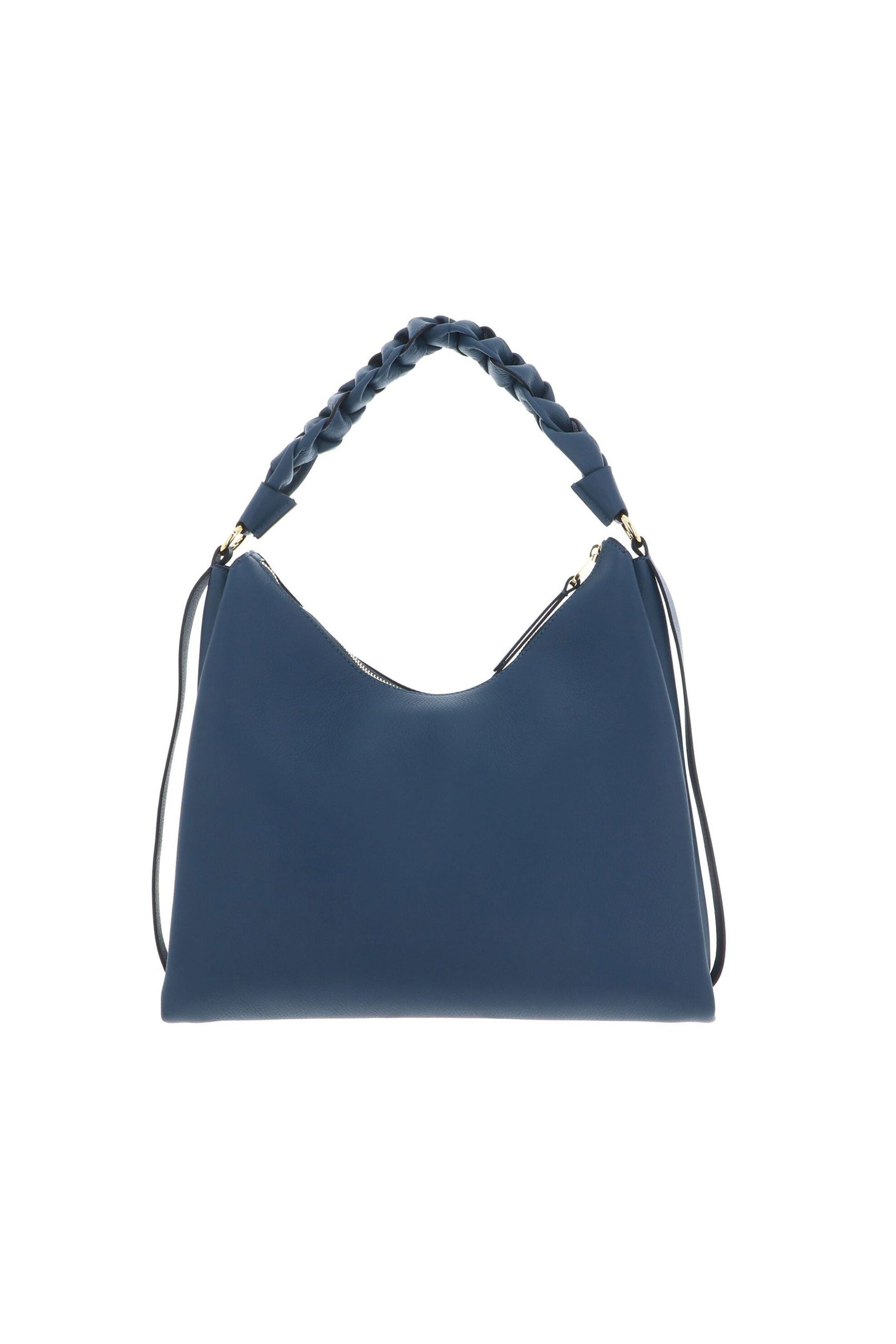 Coccinelle Γυναικεία Δερμάτινη Τσάντα Ώμου Boheme Medium - E1M50-130201 Μπλε Σκούρο