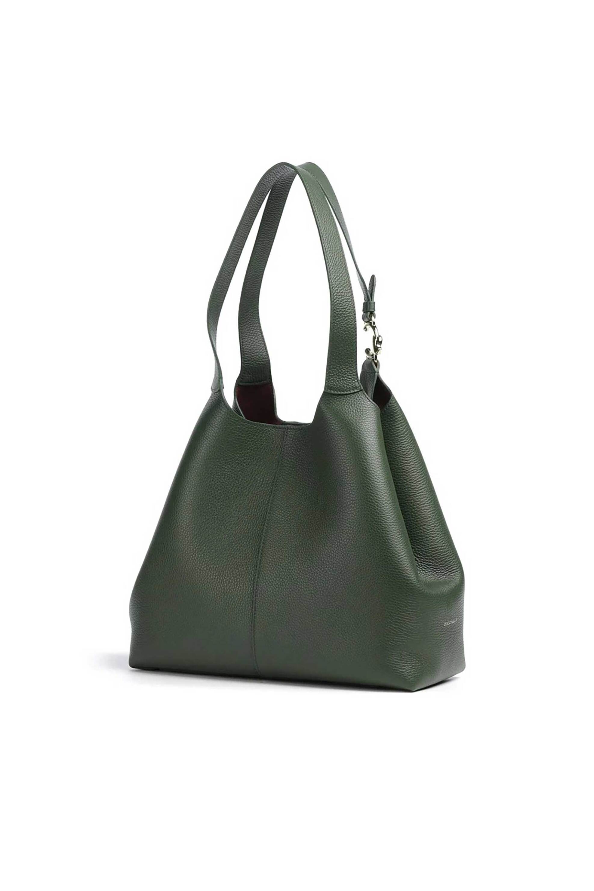 COCCINELLE Coccinelle γυναικεία δερμάτινη τσάντα shopper "C-Easy Large" - E1SHA-110101 Πράσινο - 3