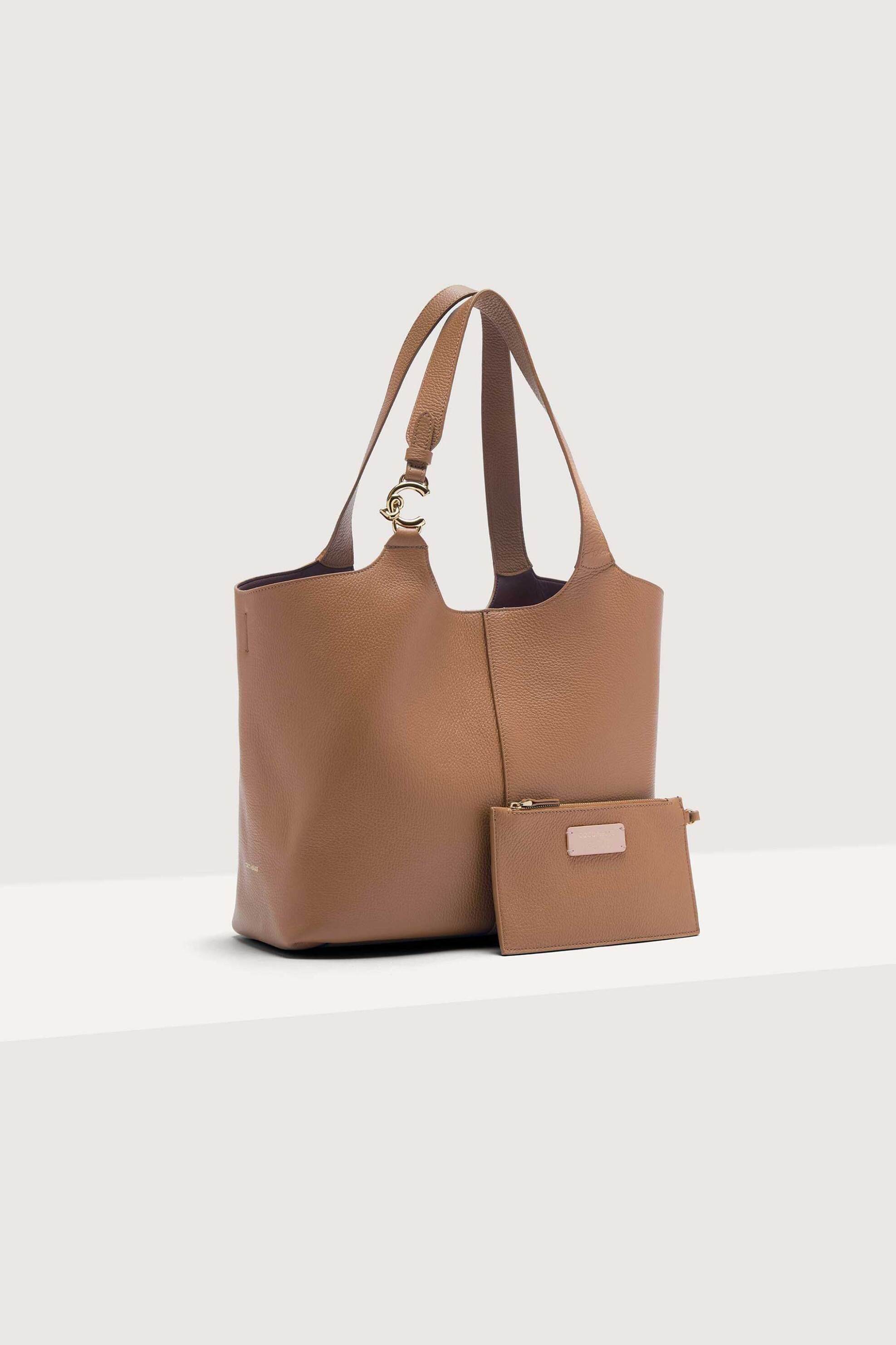Coccinelle γυναικεία δερμάτινη τσάντα shopper "C-Easy Large" - E1SHA-110101 Ταμπά φωτογραφία