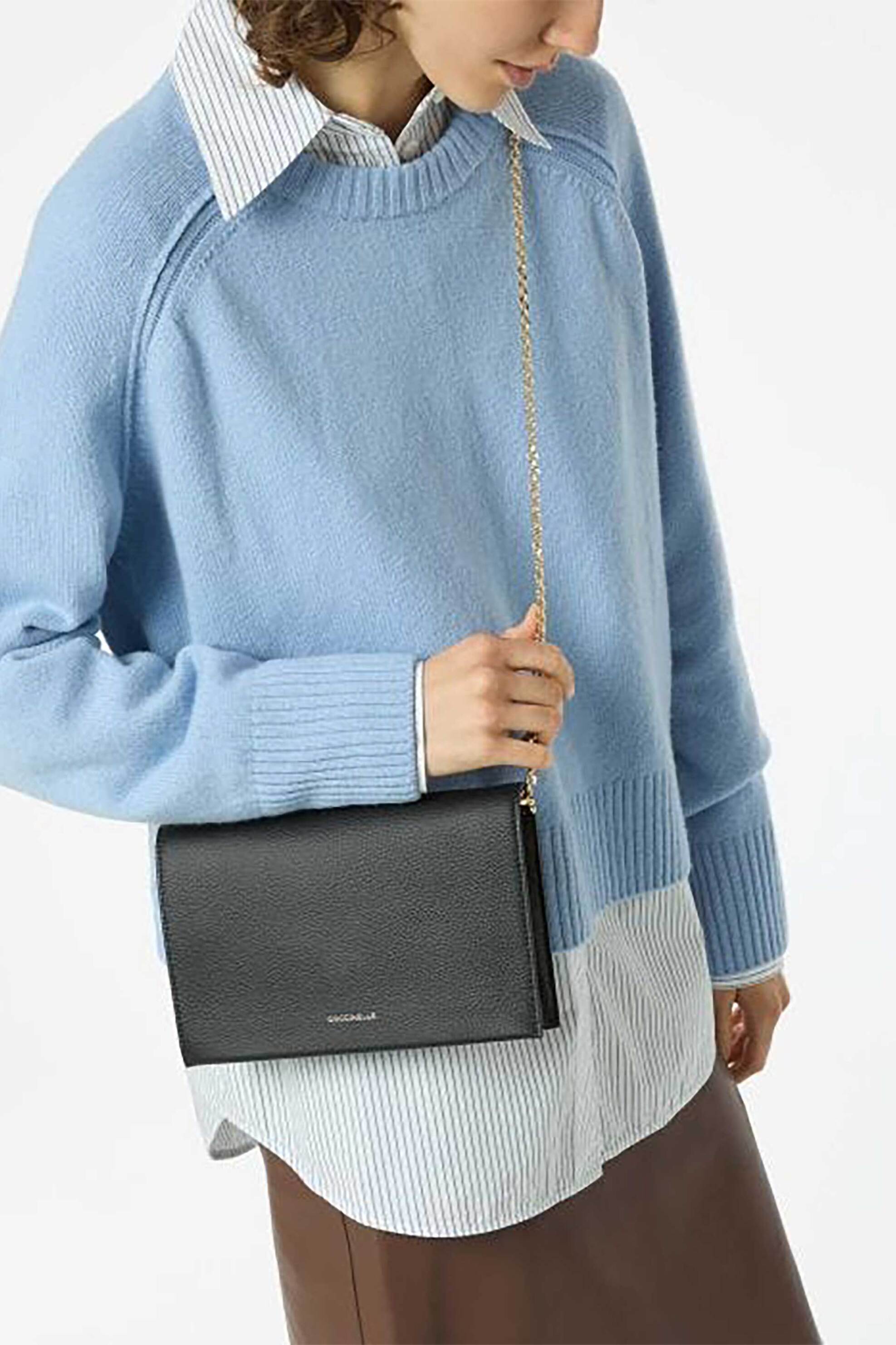 Coccinelle γυναικεία τσάντα crossbody "Dandy" - E5S00-550201 Μαύρο φωτογραφία