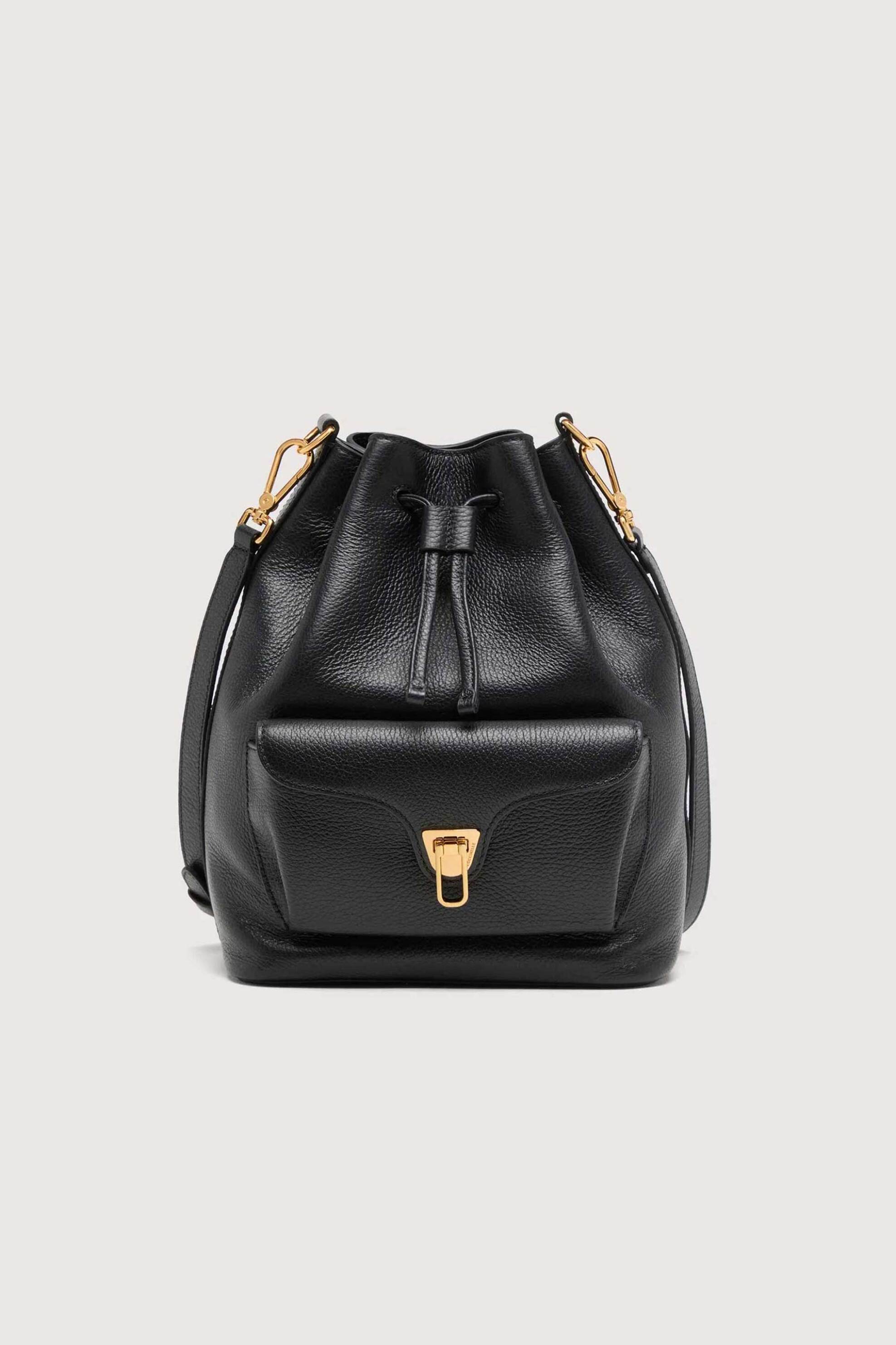 COCCINELLE Coccinelle γυναικεία τσάντα bucket "Beat Generation Medium" - E1TFK-230201 Μαύρο