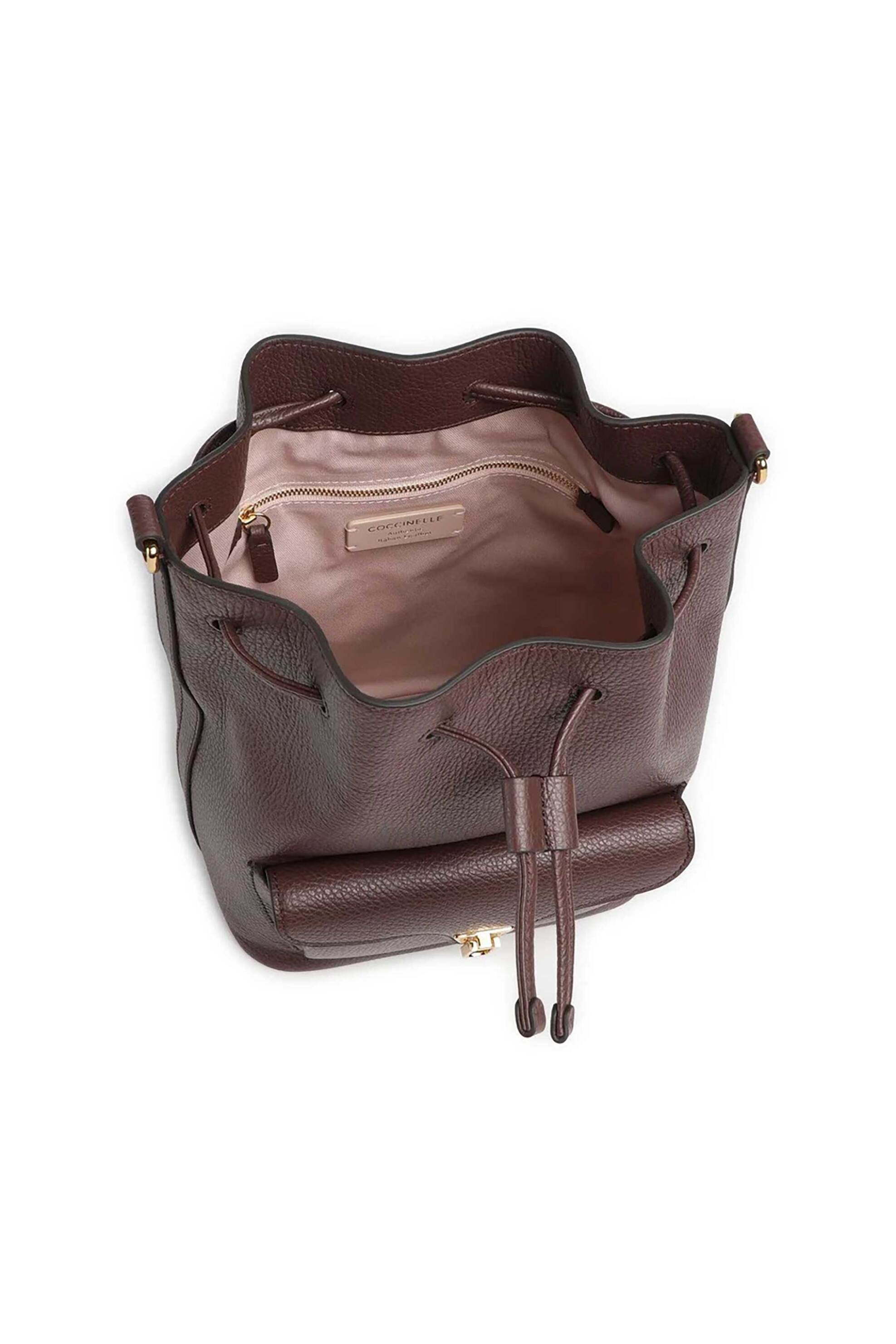 COCCINELLE Coccinelle γυναικεία τσάντα bucket "Beat Generation Medium" - E1TFK-230201 Καφέ Latte - 3