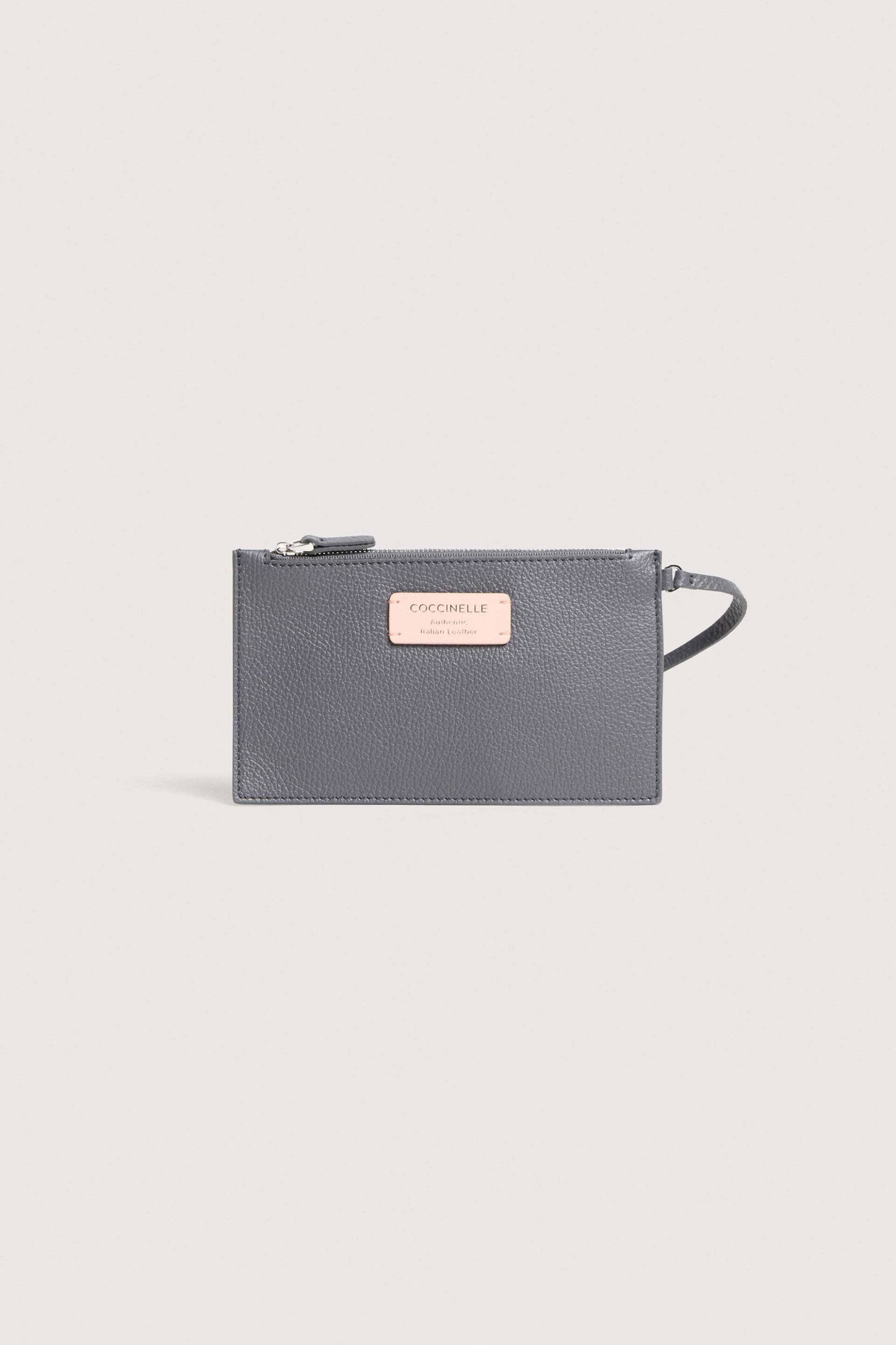 COCCINELLE Coccinelle γυναικεία τσάντα ώμου "C-Easy Suede Large " - E1THE-110101 Γκρι Ανοιχτό - 4