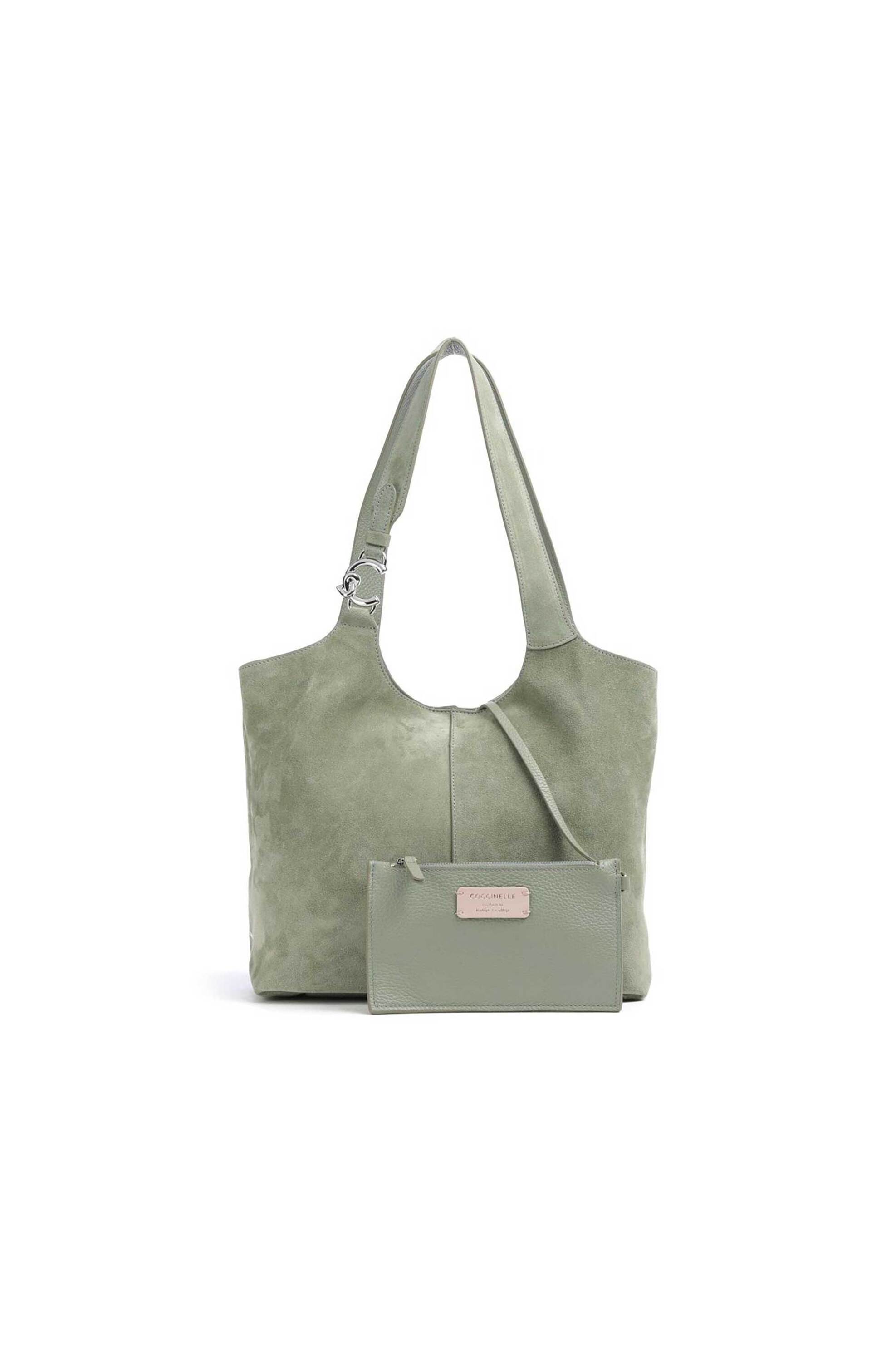 Coccinelle γυναικεία τσάντα ώμου "C-Easy Suede Μedium" - E1THE-110201 Βεραμάν φωτογραφία