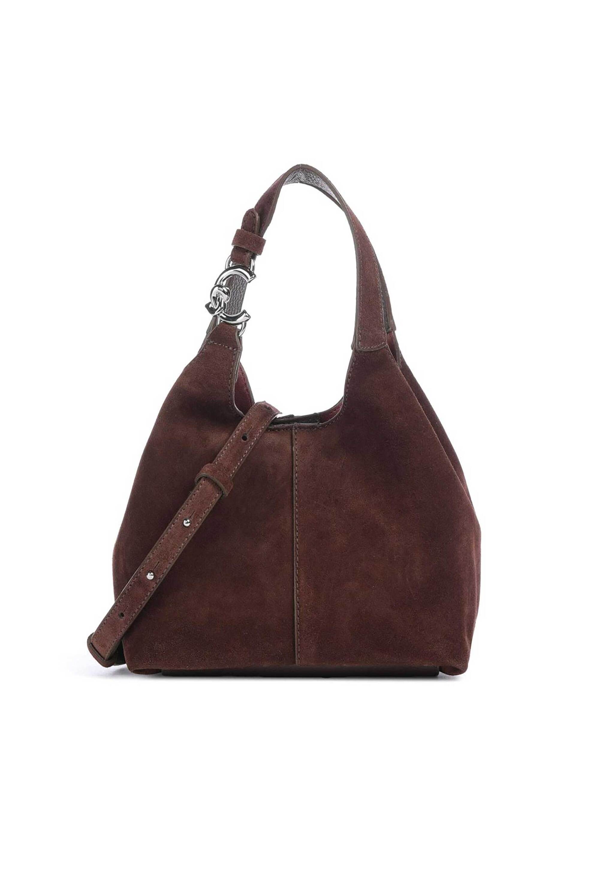 Coccinelle γυναικεία τσάντα χειρός "C-Easy Suede Small" - E1THE-580101 Καφέ