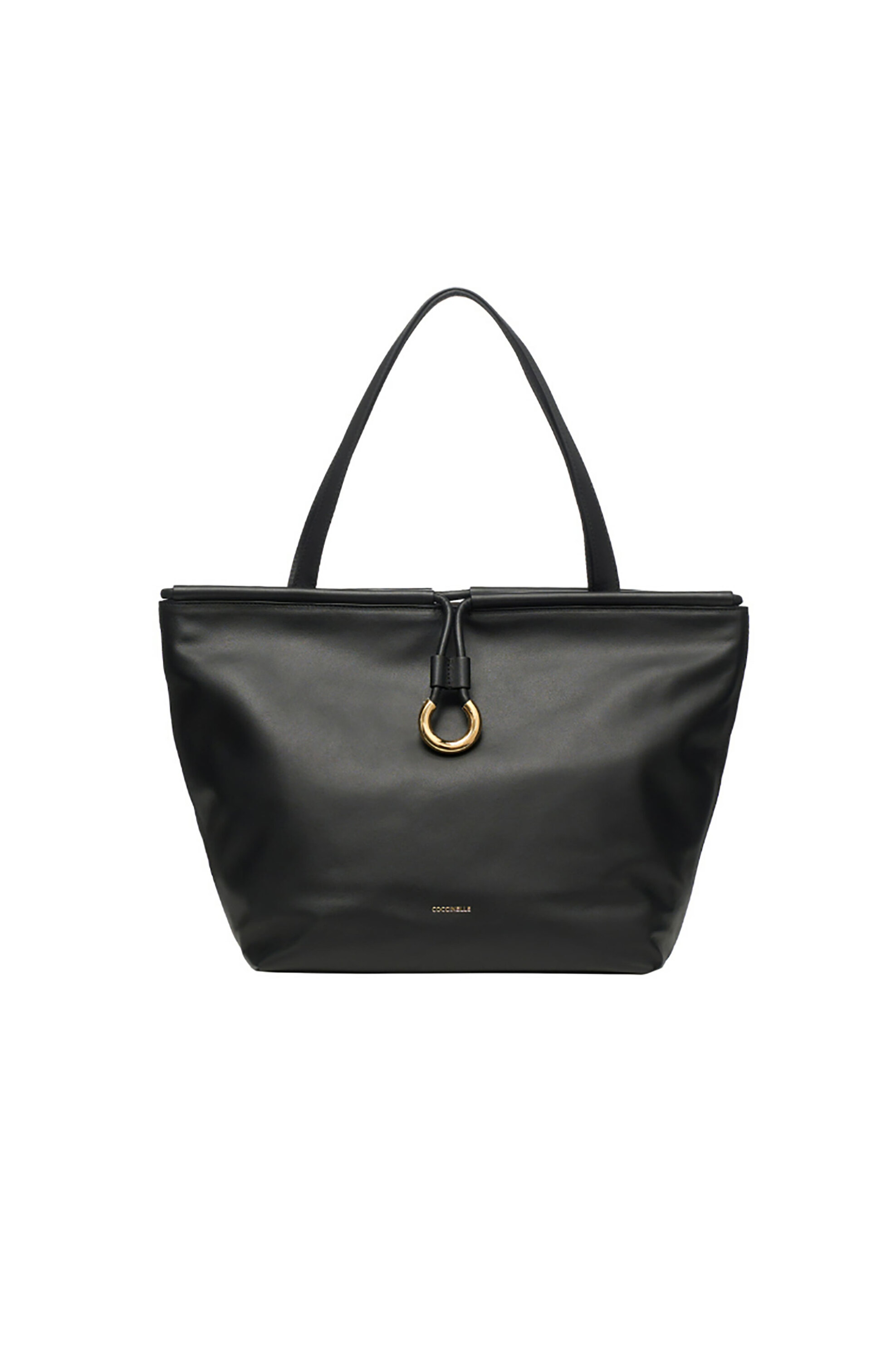 Coccinelle γυναικεία δερμάτινη τσάντα ώμου "Lisbet" - E1T1F-110101 Μαύρο