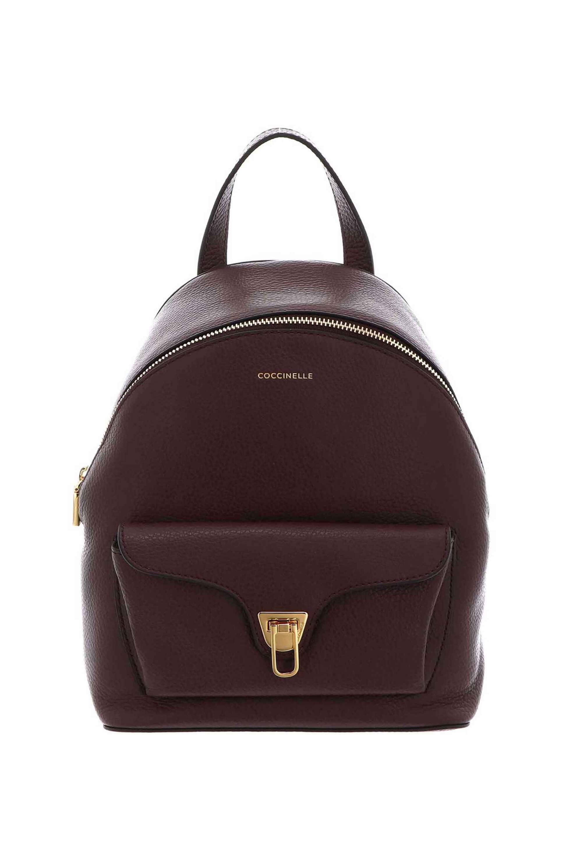 COCCINELLE Coccinelle γυναικεία τσάντα backpack "Beat Generation" - E1TFK-140101 Μπορντό Σκούρο