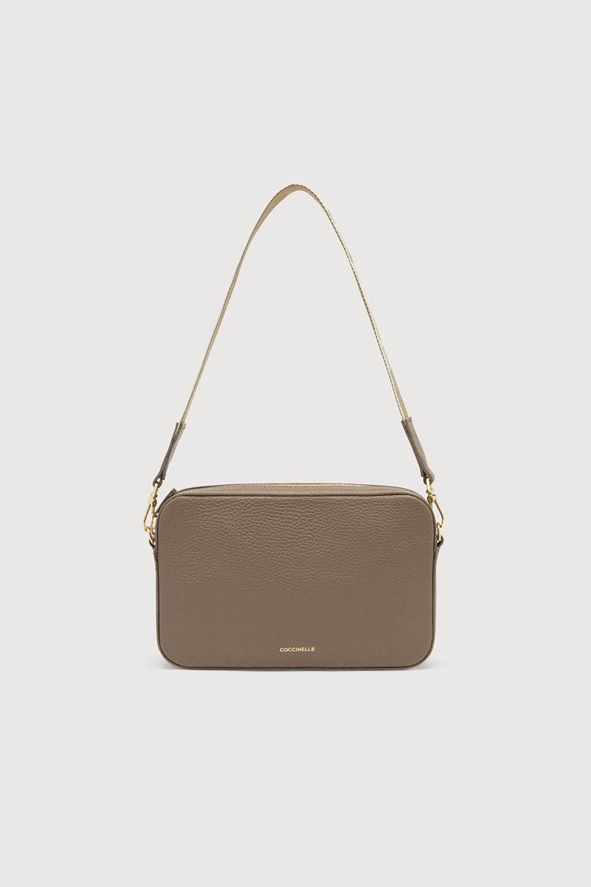 COCCINELLE Coccinelle γυναικεία τσάντα crossbody "Tebe" - E5MN5-520101 Γκρι