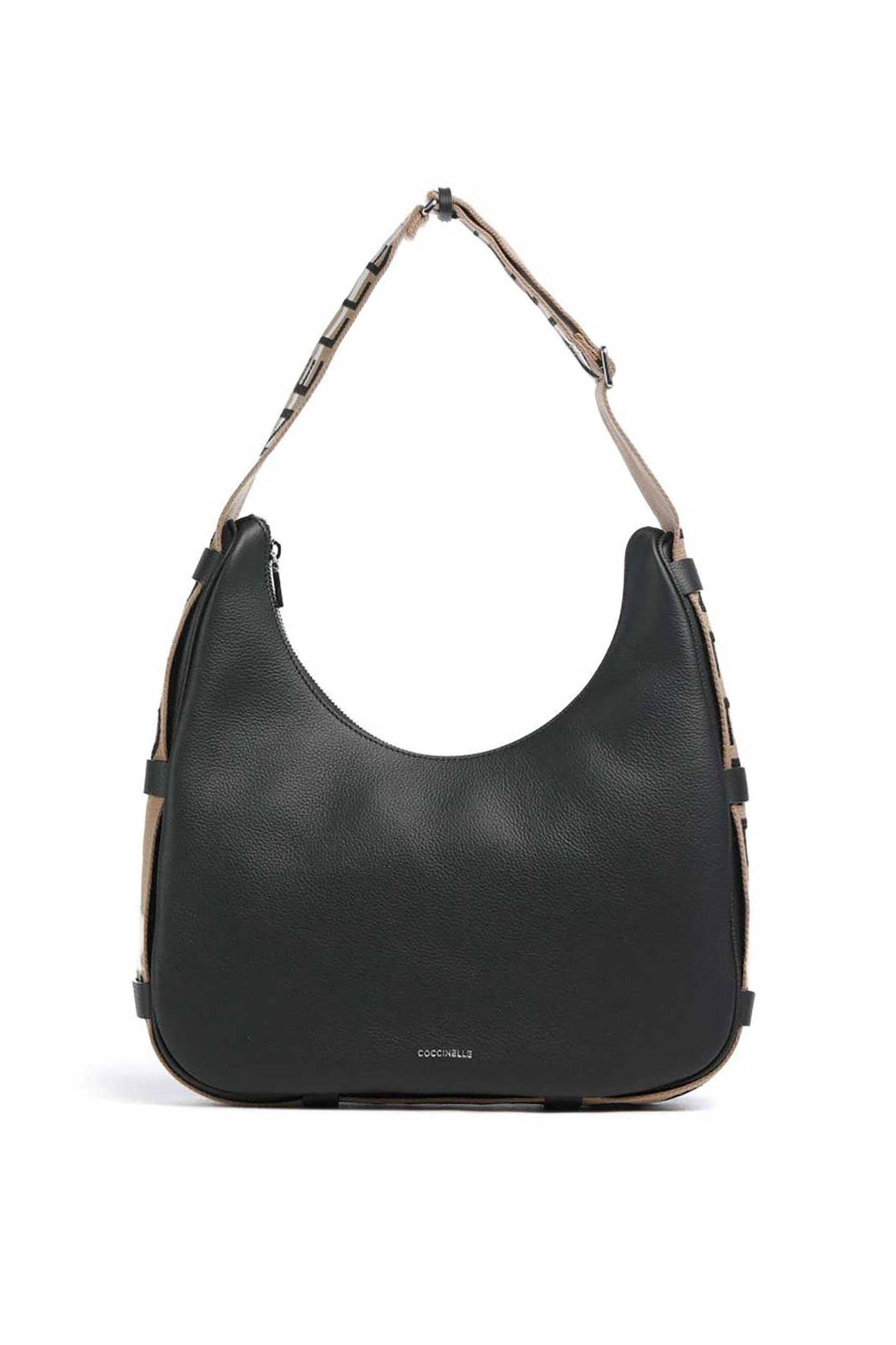 Coccinelle γυναικεία τσάντα hobo "Raquel" - E1SQ0-130101 Μαύρο