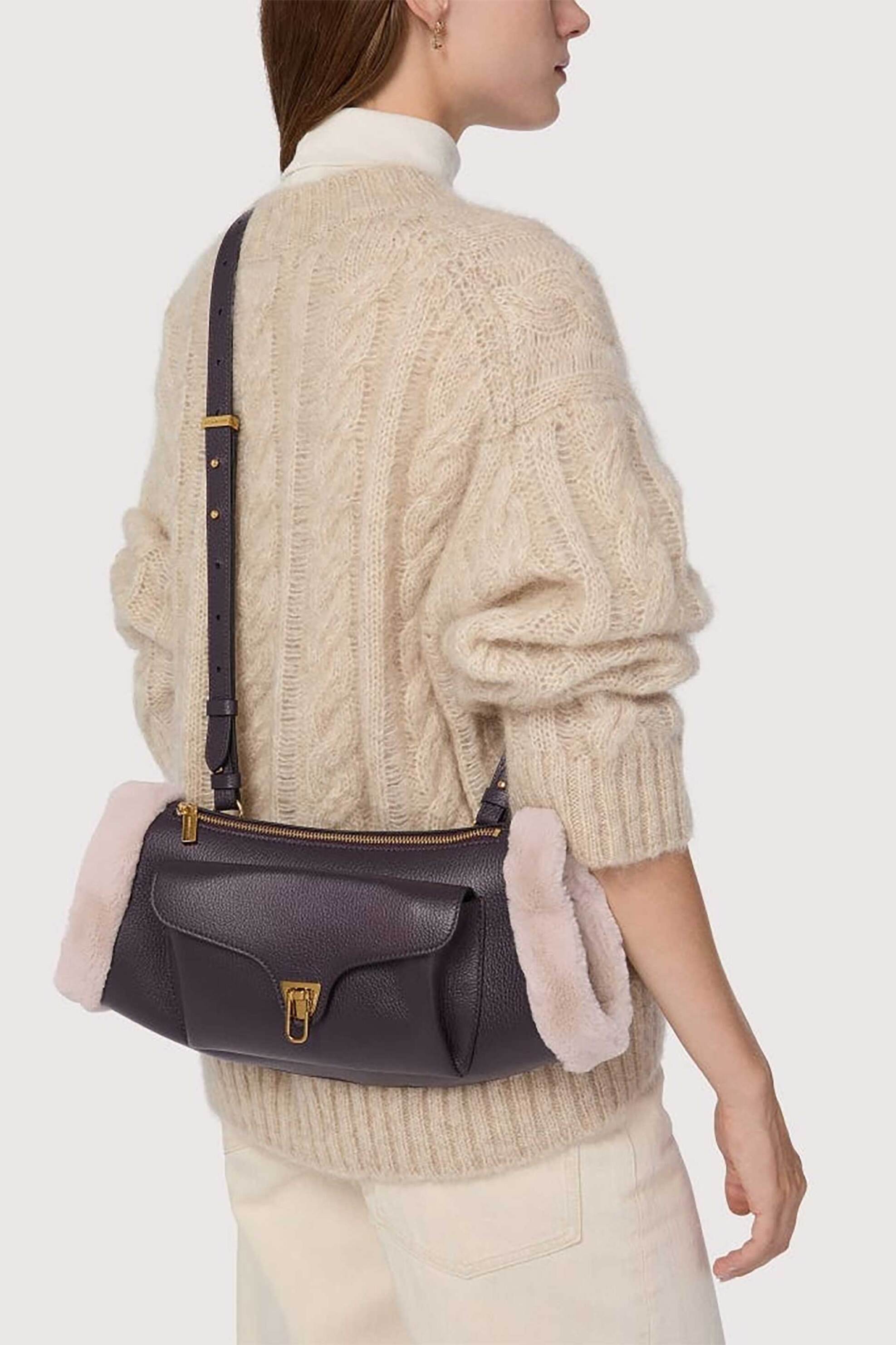 Coccinelle γυναικεία δερμάτινη τσάντα crossbody "Beat" - E1TDK-150101 Καφέ φωτογραφία