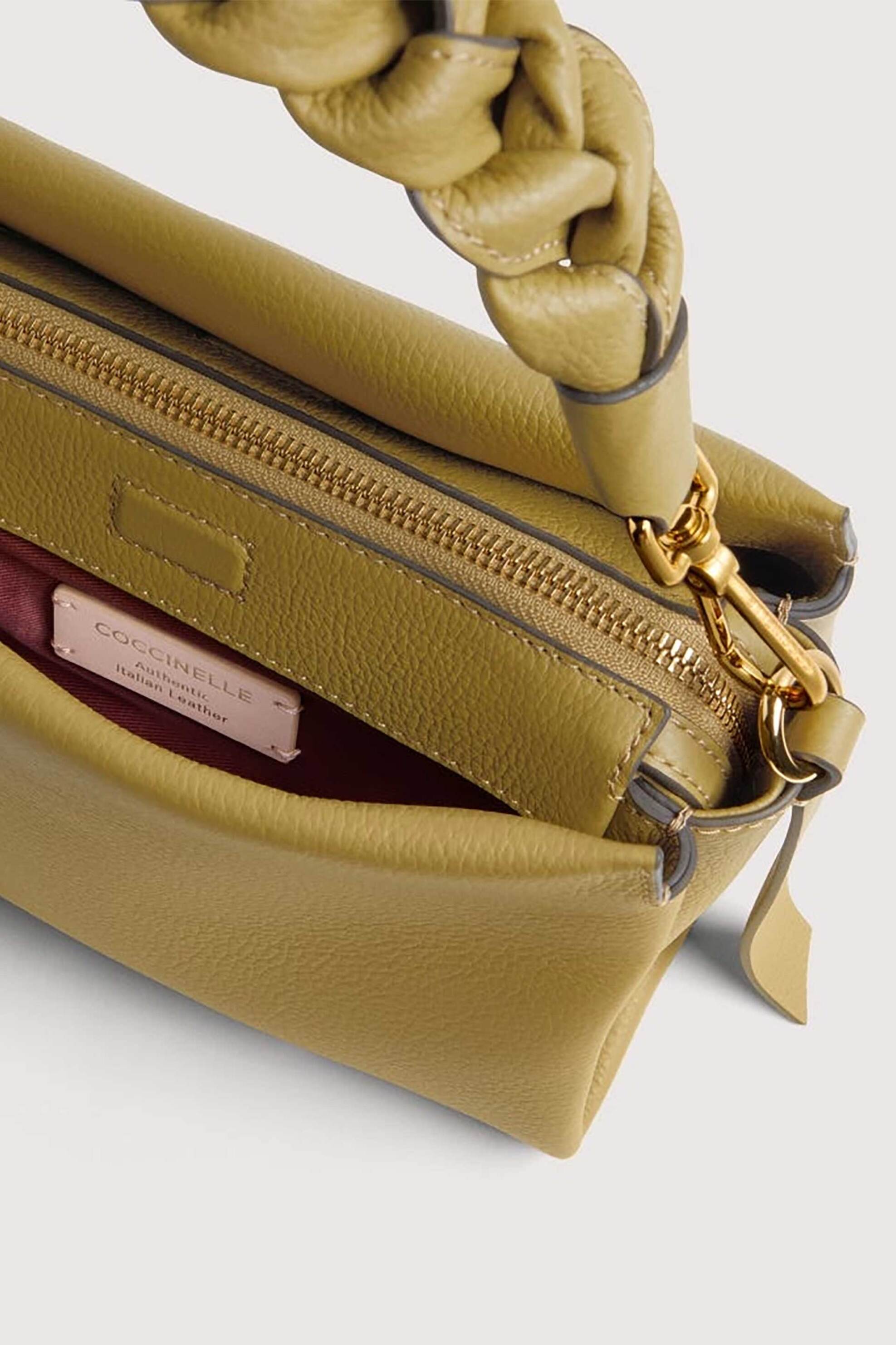 Coccinelle Γυναικεία Τσάντα Χειρός Boheme Small - E1M50-580101 1 Κίτρινο Ώχρα