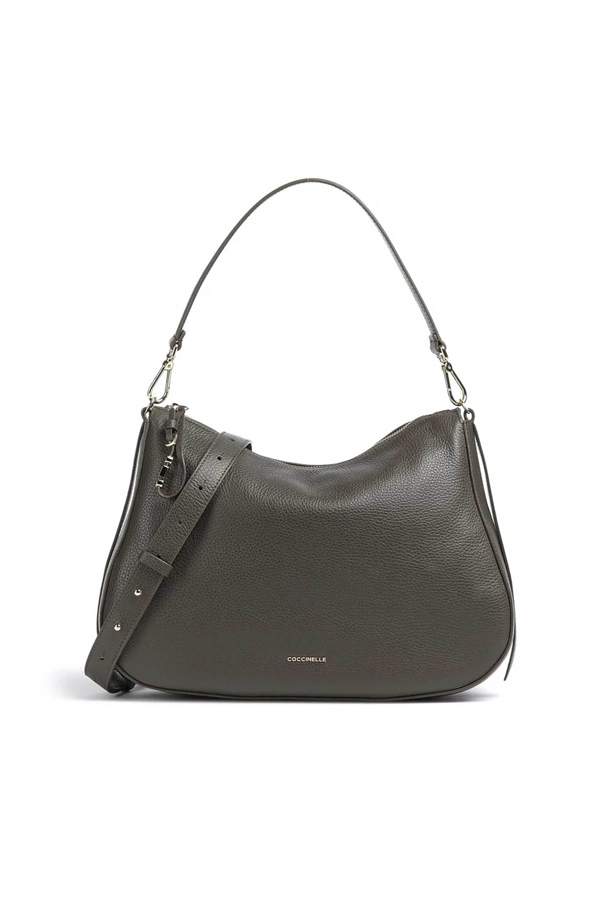COCCINELLE Coccinelle γυναικεία τσάντα hobo "Nory" - E1U45-130101 Γκρι Σκούρο