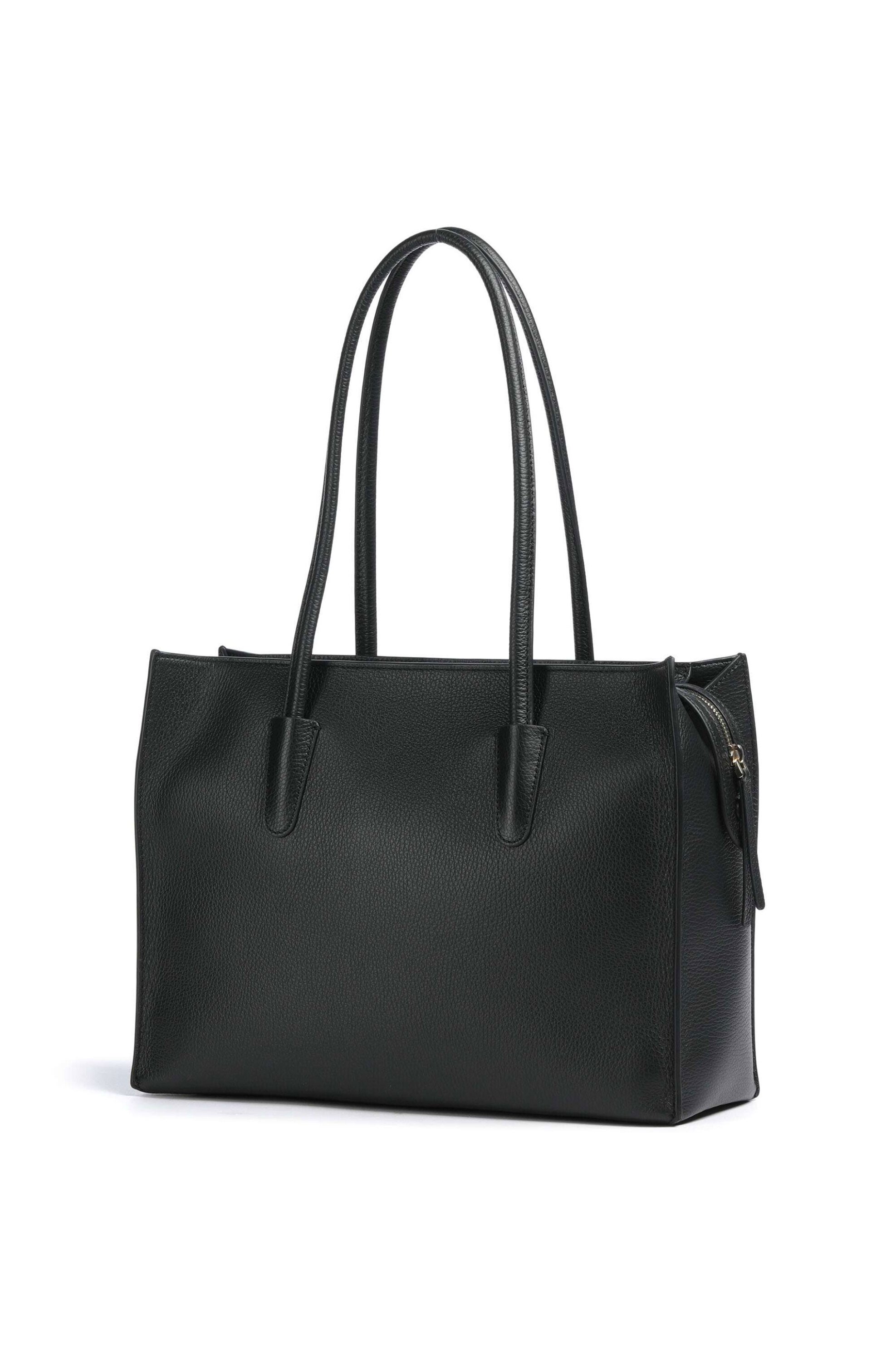 COCCINELLE Coccinelle γυναικεία δερμάτινη τσάντα shopper "Myrtha" - E1UAK-110201 Μαύρο - 2
