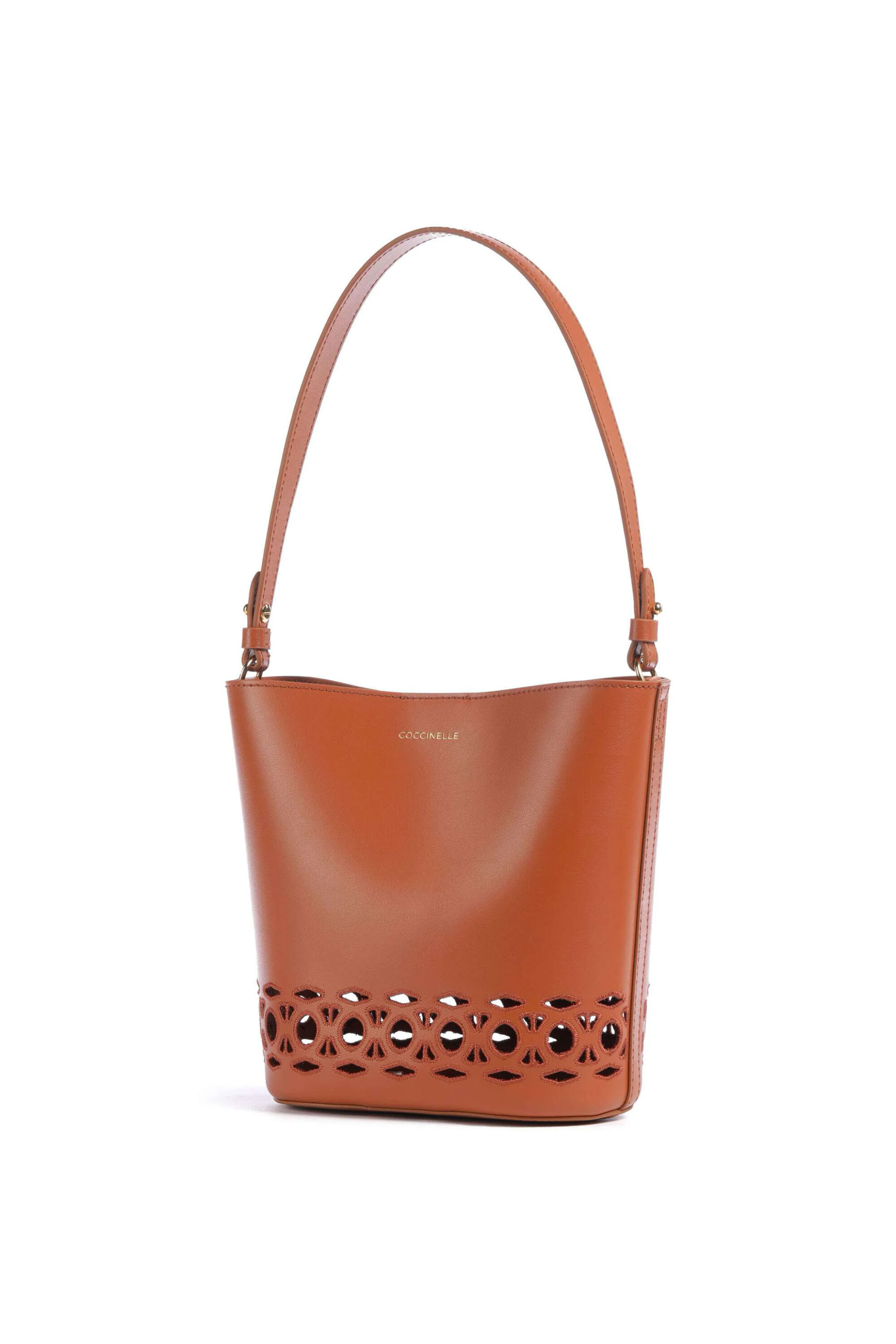 Coccinelle γυναικεία δερμάτινη τσάντα bucket 