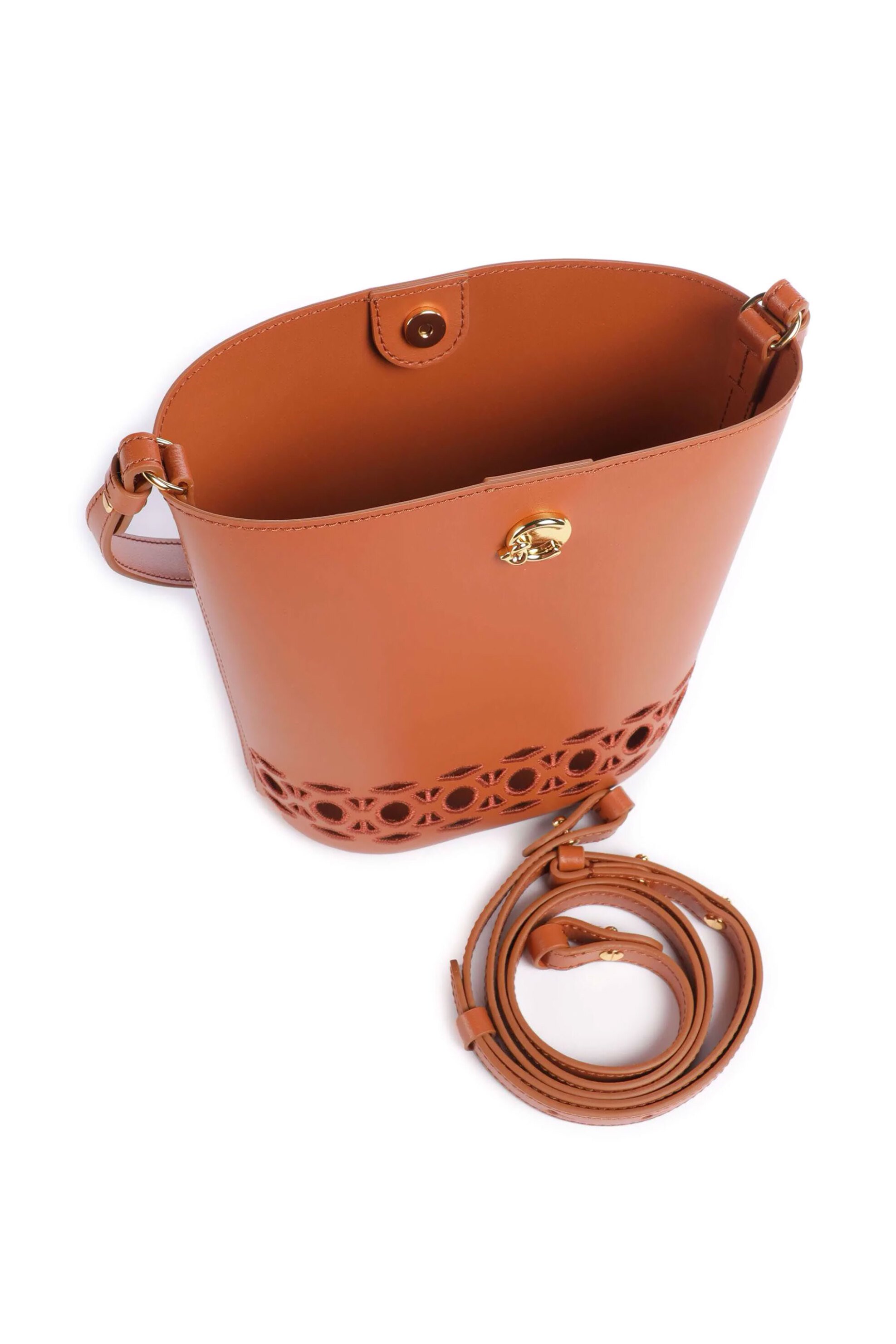 Coccinelle Γυναικεία Δερμάτινη Τσάντα Bucket Nikla - E5Uoe-630101 Ταμπά