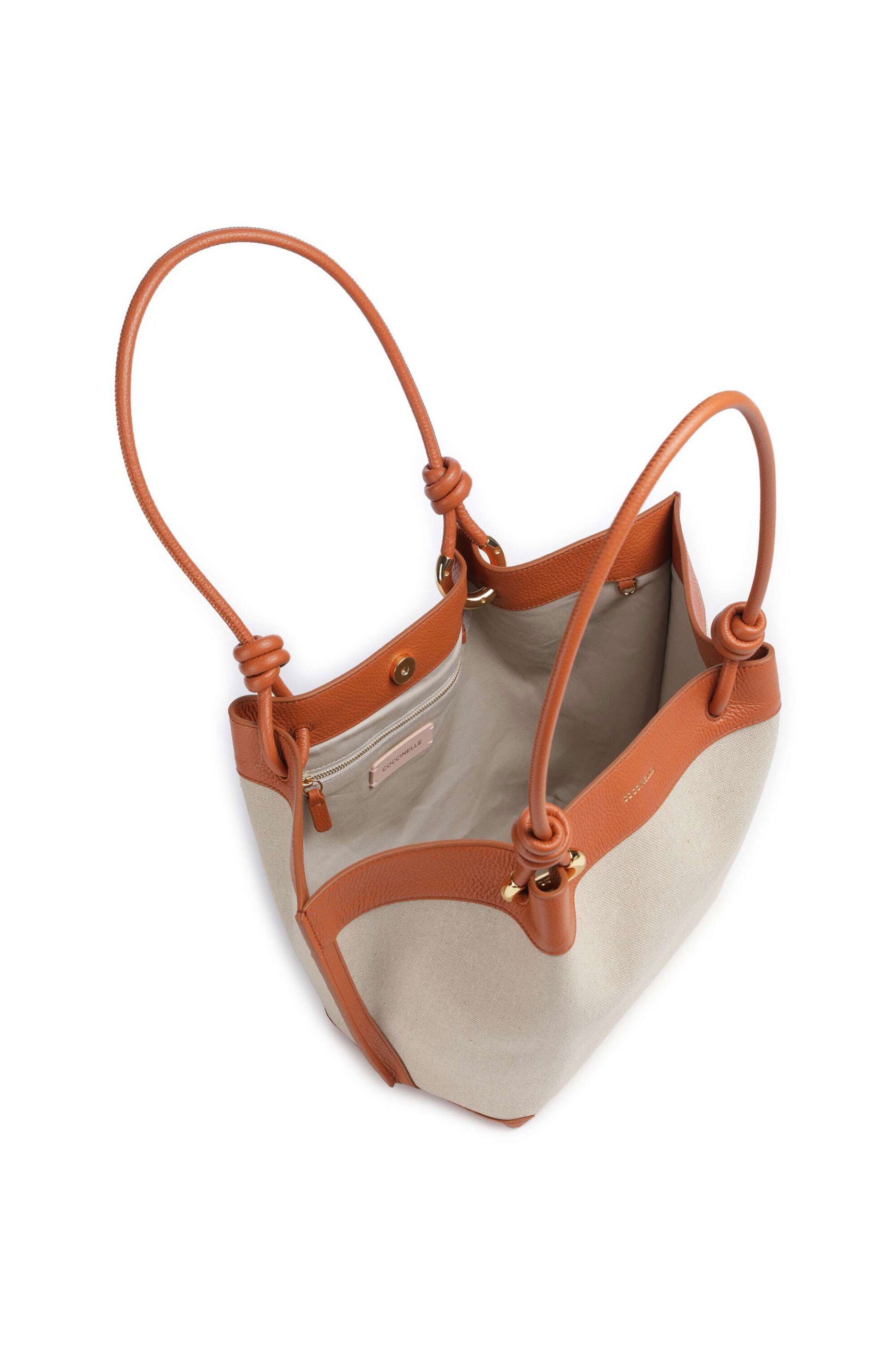 Coccinelle Γυναικεία Δερμάτινη Τσάντα Ώμου Finn - E1U06-110201 Ταμπά