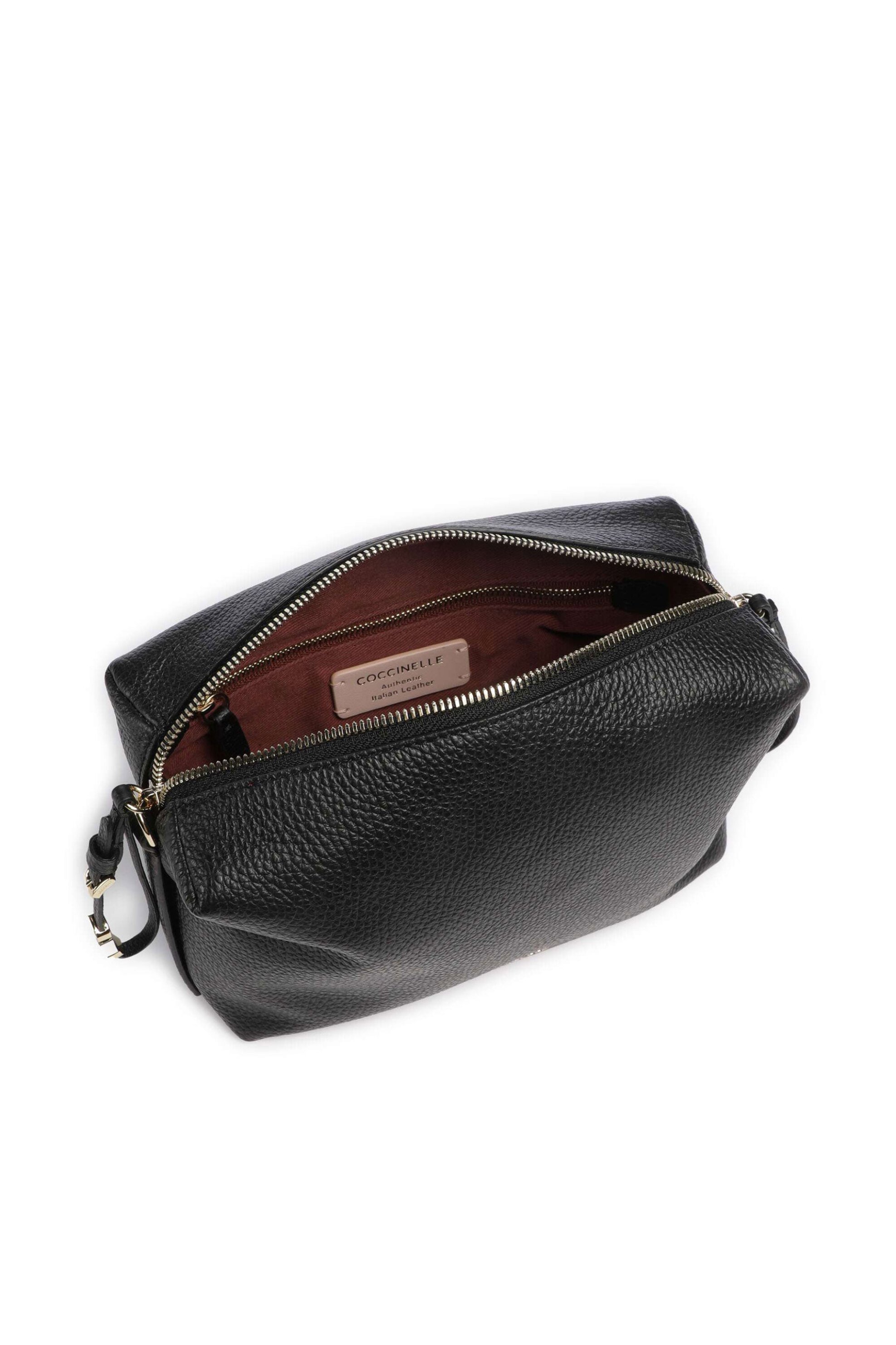 Coccinelle Γυναικείο Δερμάτινo Crossbody Nory - E1U45-150101 Μαύρο