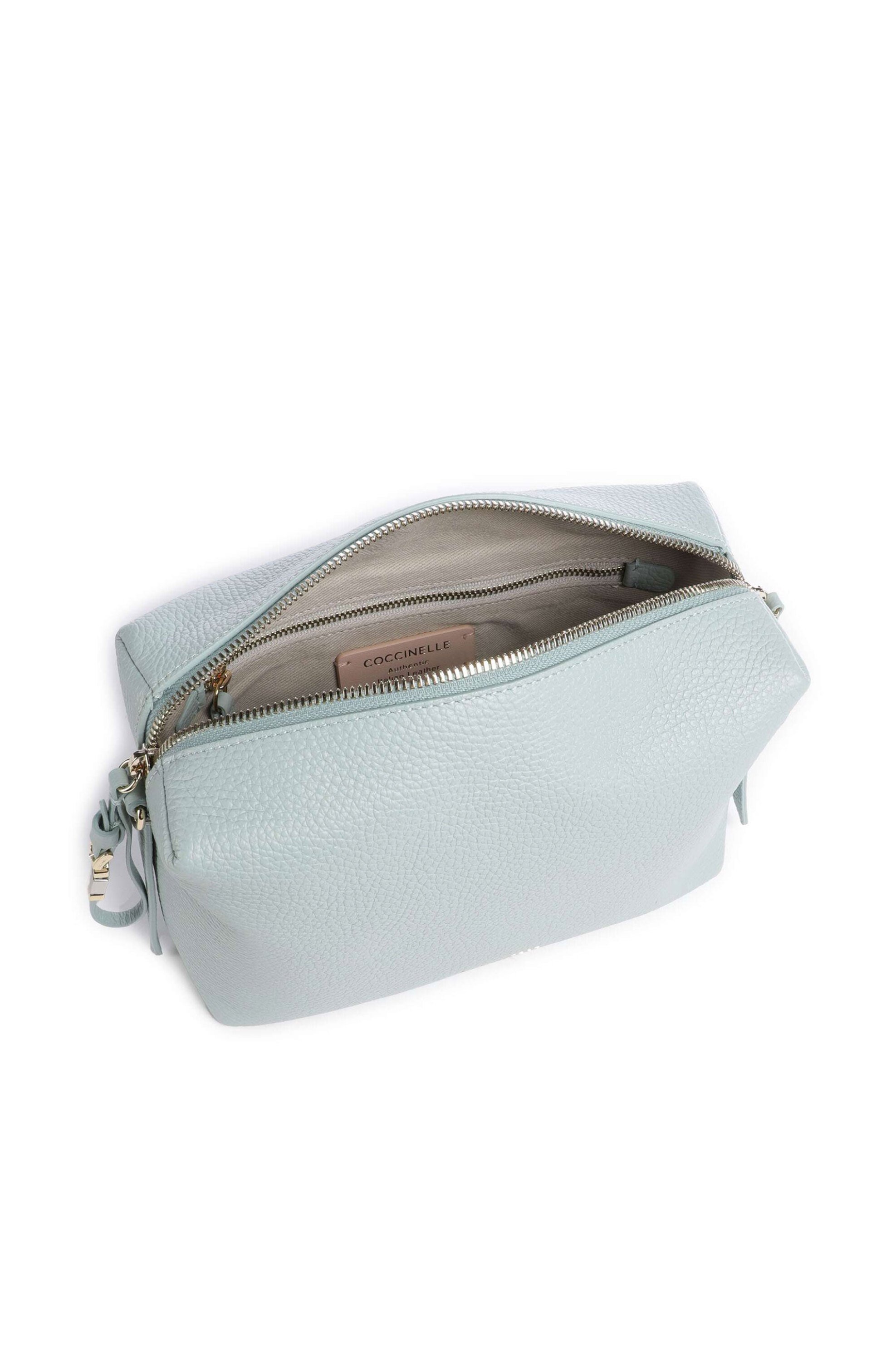 Coccinelle Γυναικείο Δερμάτινo Crossbody Nory - E1U45-150101 Γαλάζιο