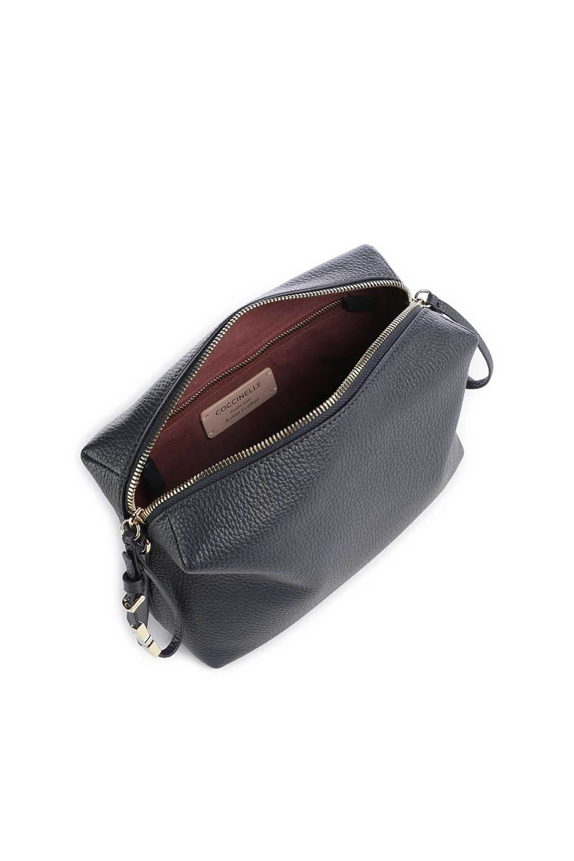 COCCINELLE Coccinelle γυναικείο δερμάτινo crossbody "Nory" - E1U45-150101 Μπλε Σκούρο - 3