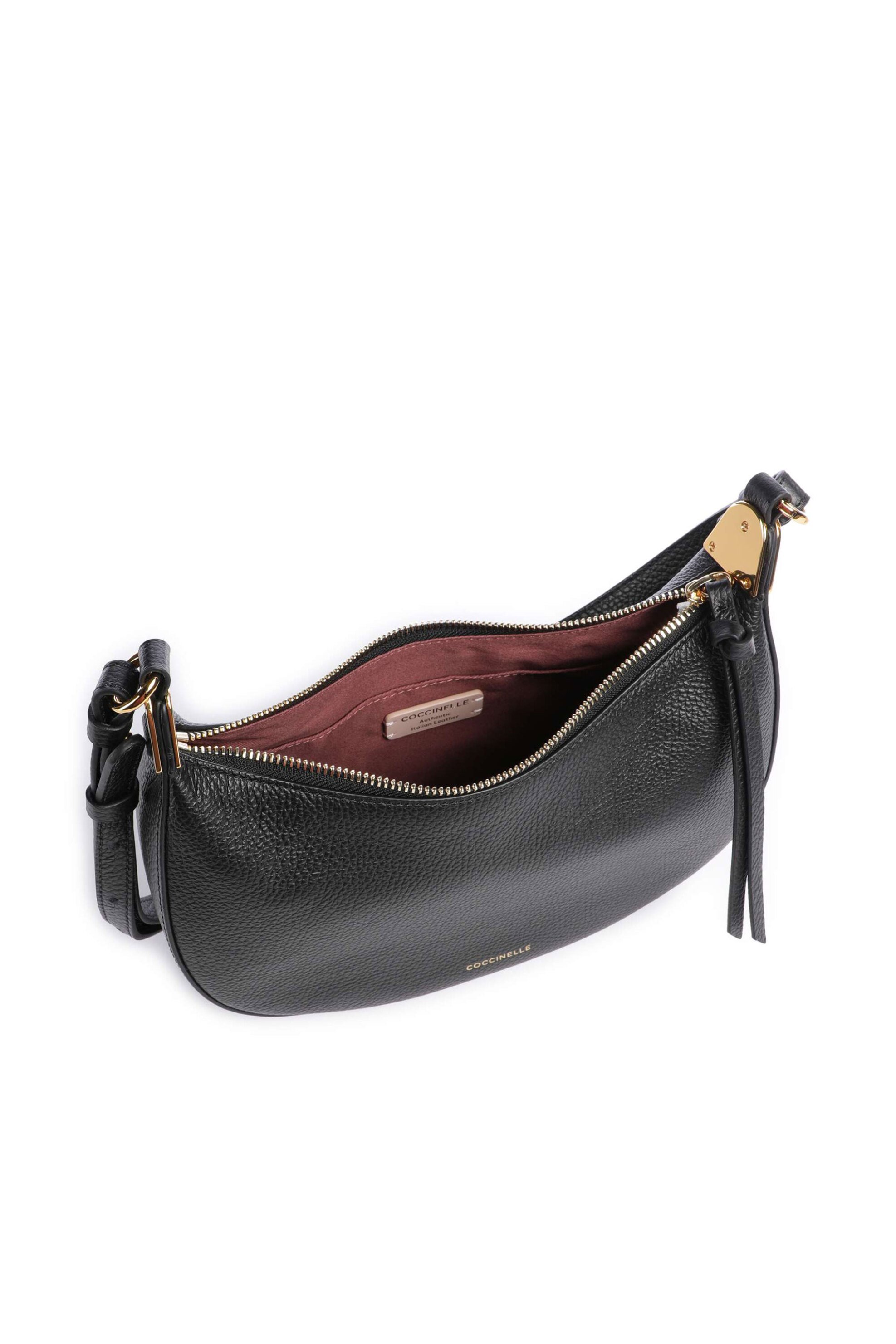 Coccinelle Γυναικείο Δερμάτινo Crossbody Fujiko - E5U8K-530101 Μαύρο