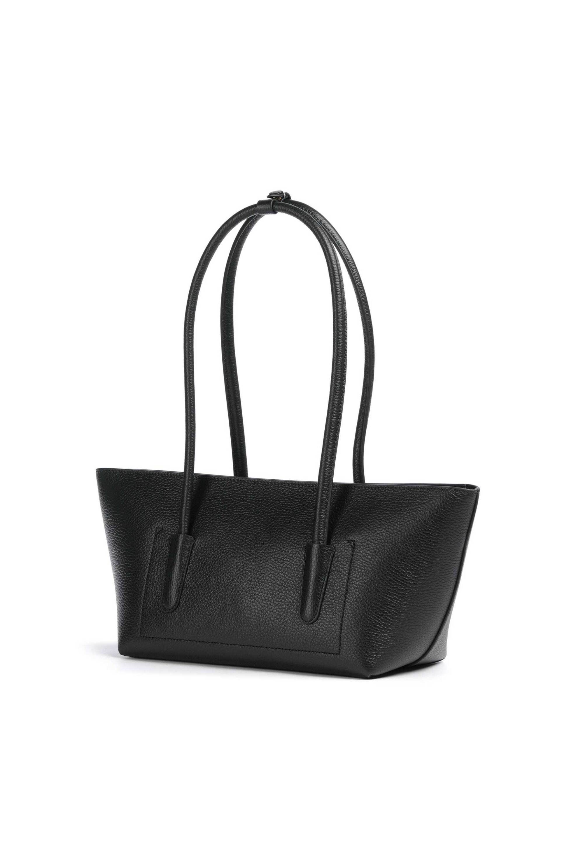 Coccinelle Γυναικεία Δερμάτινη Τσάντα Ώμου Beat Double - E1T8A-110301 Μαύρο