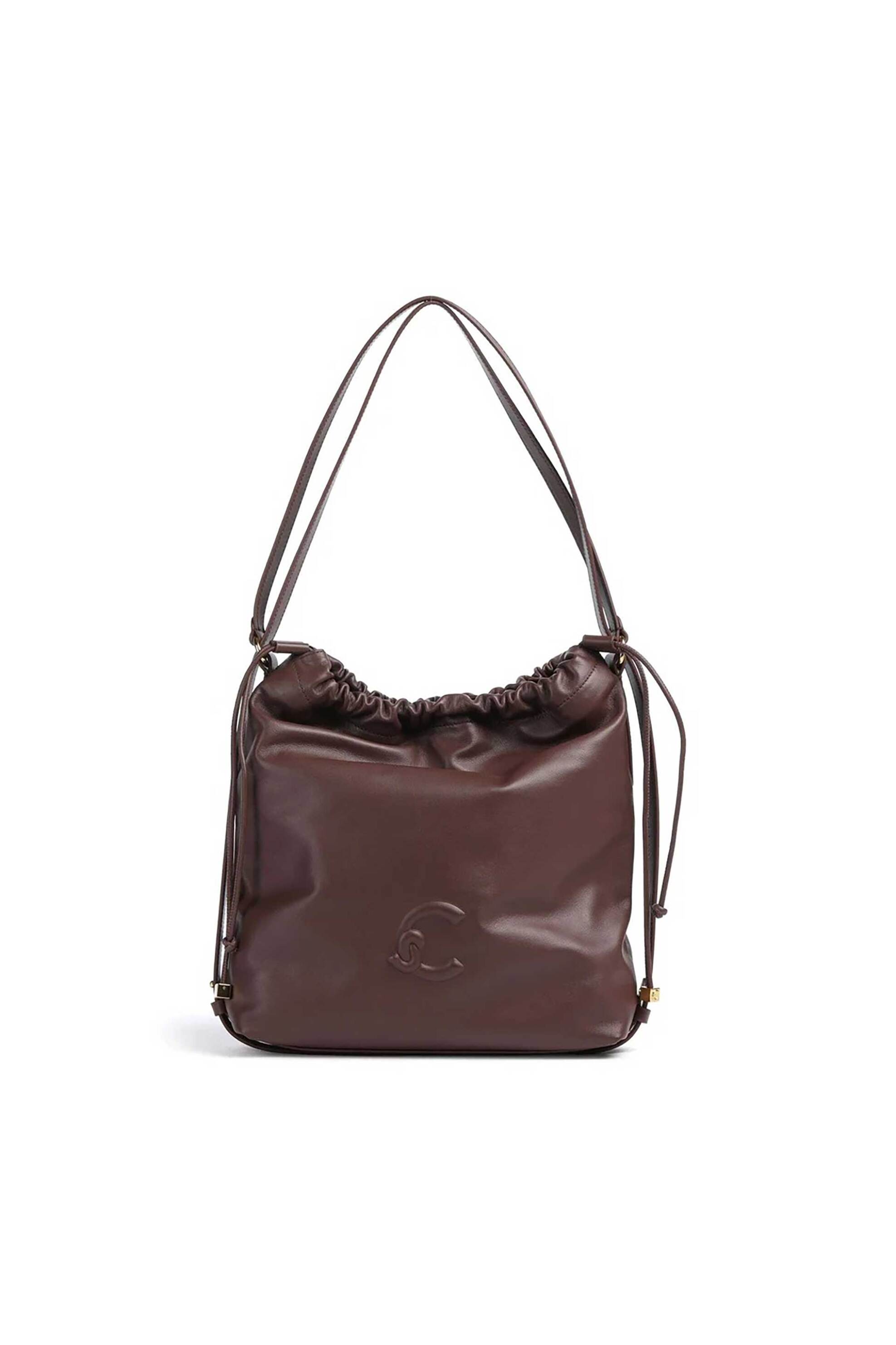 Coccinelle γυναικεία δερμάτινη τσάντα ώμου/backpack 