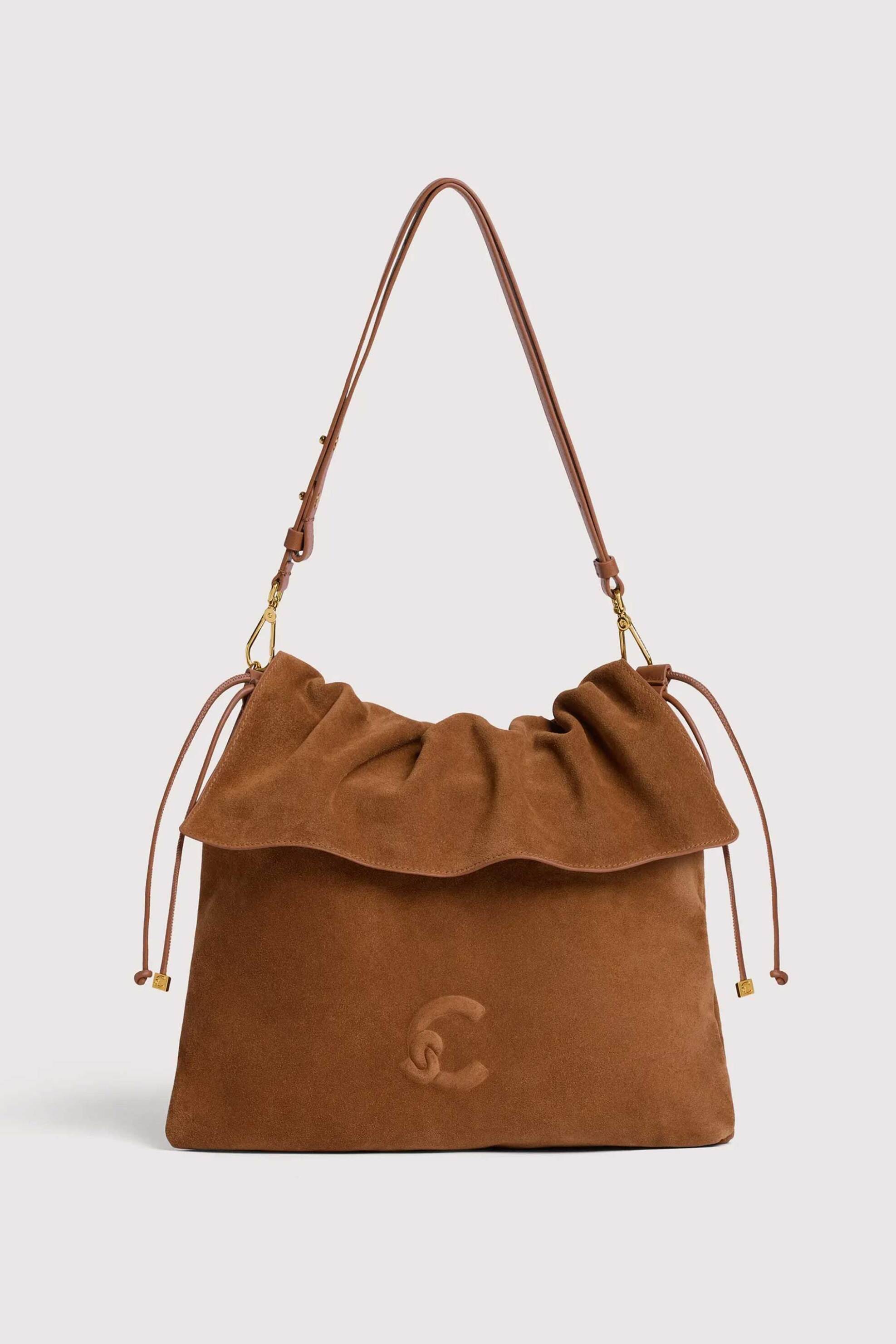 COCCINELLE Coccinelle γυναικεία suede τσάντα ώμου "Lidia Medium" - E1V9G-130101 Ταμπά