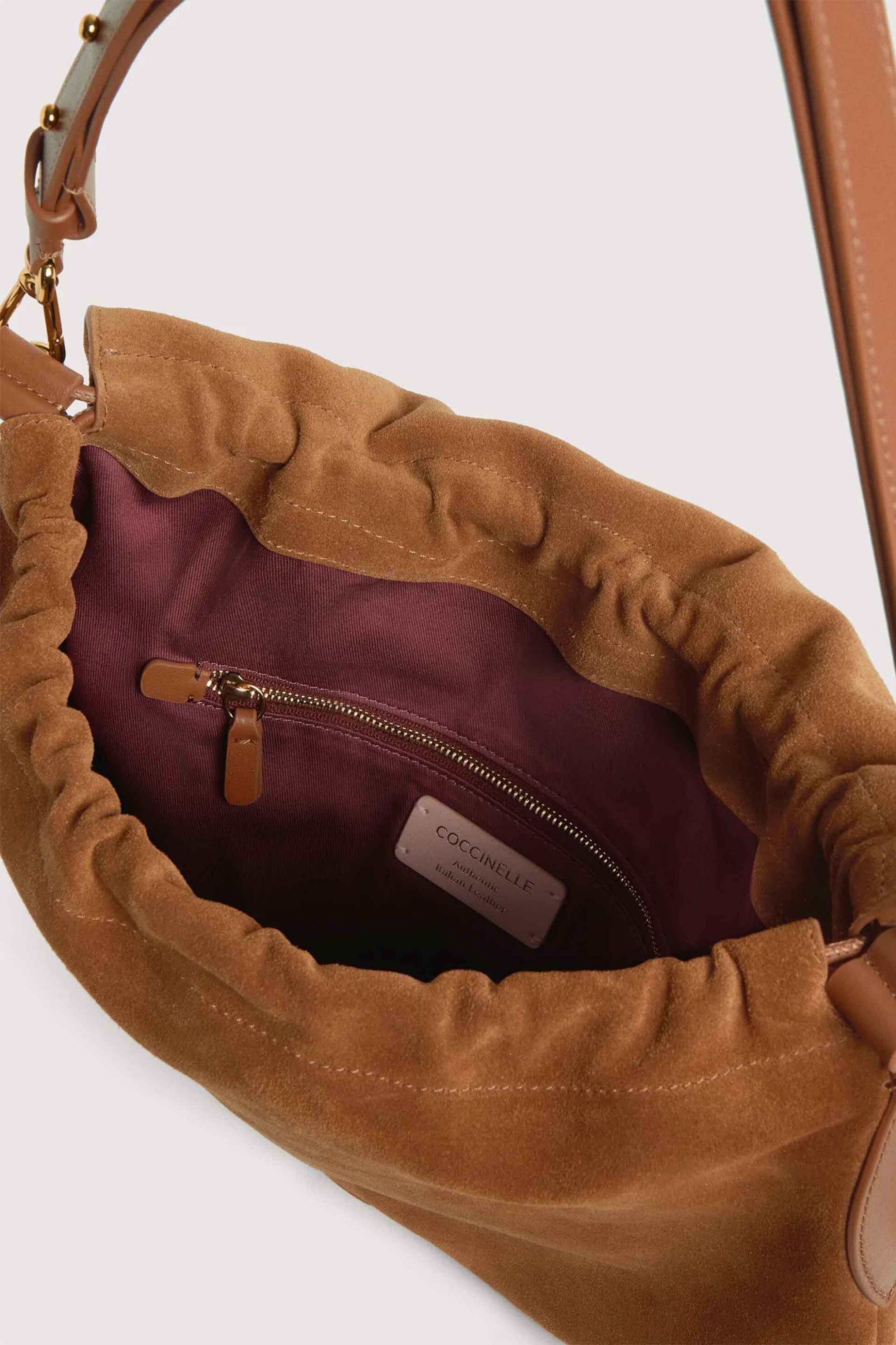 COCCINELLE Coccinelle γυναικεία suede τσάντα ώμου "Lidia Medium" - E1V9G-130101 Ταμπά - 3