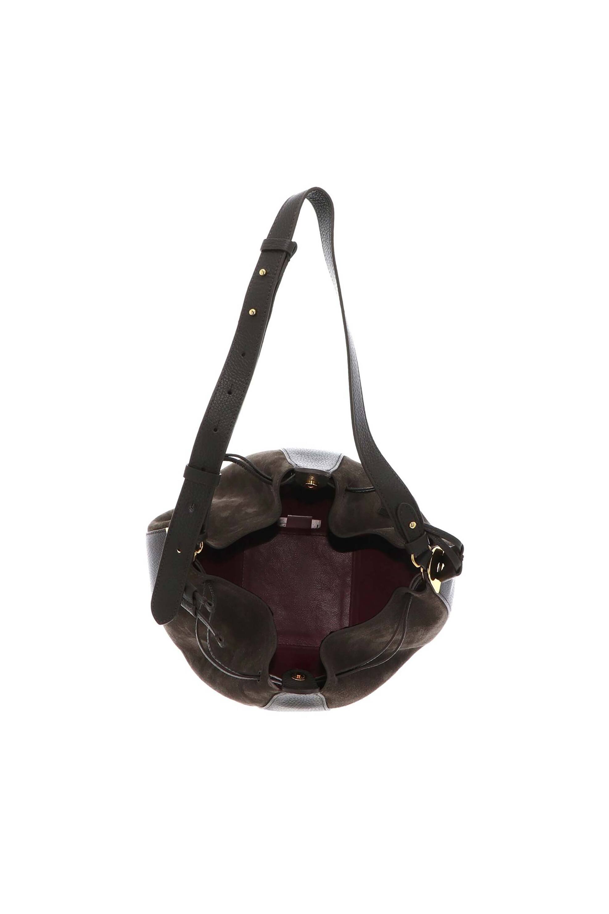 COCCINELLE Coccinelle γυναικεία δερμάτινη τσάντα bucket "Boom" - E1VG0-230101 Χακί - 4