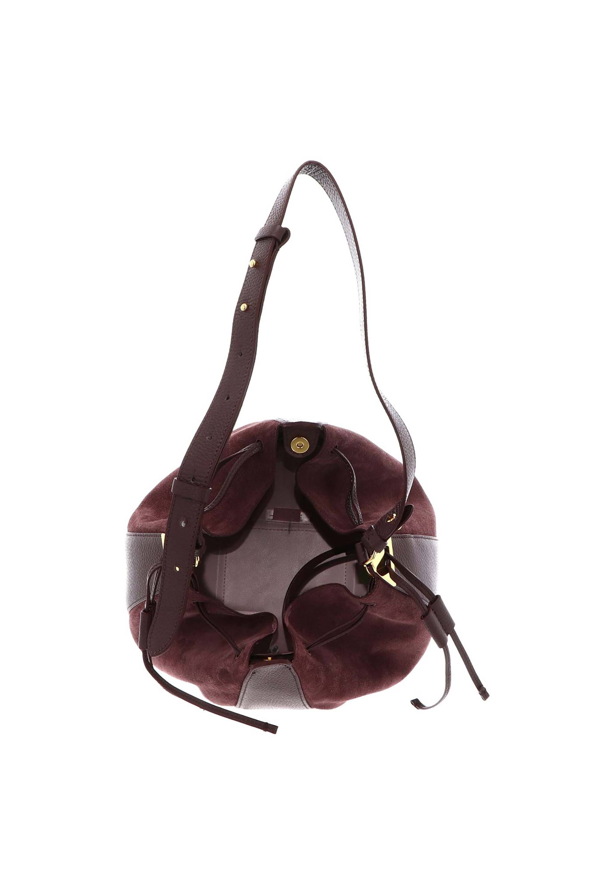 COCCINELLE Coccinelle γυναικεία δερμάτινη τσάντα bucket "Boom" - E1VG0-230101 Μπορντό - 4