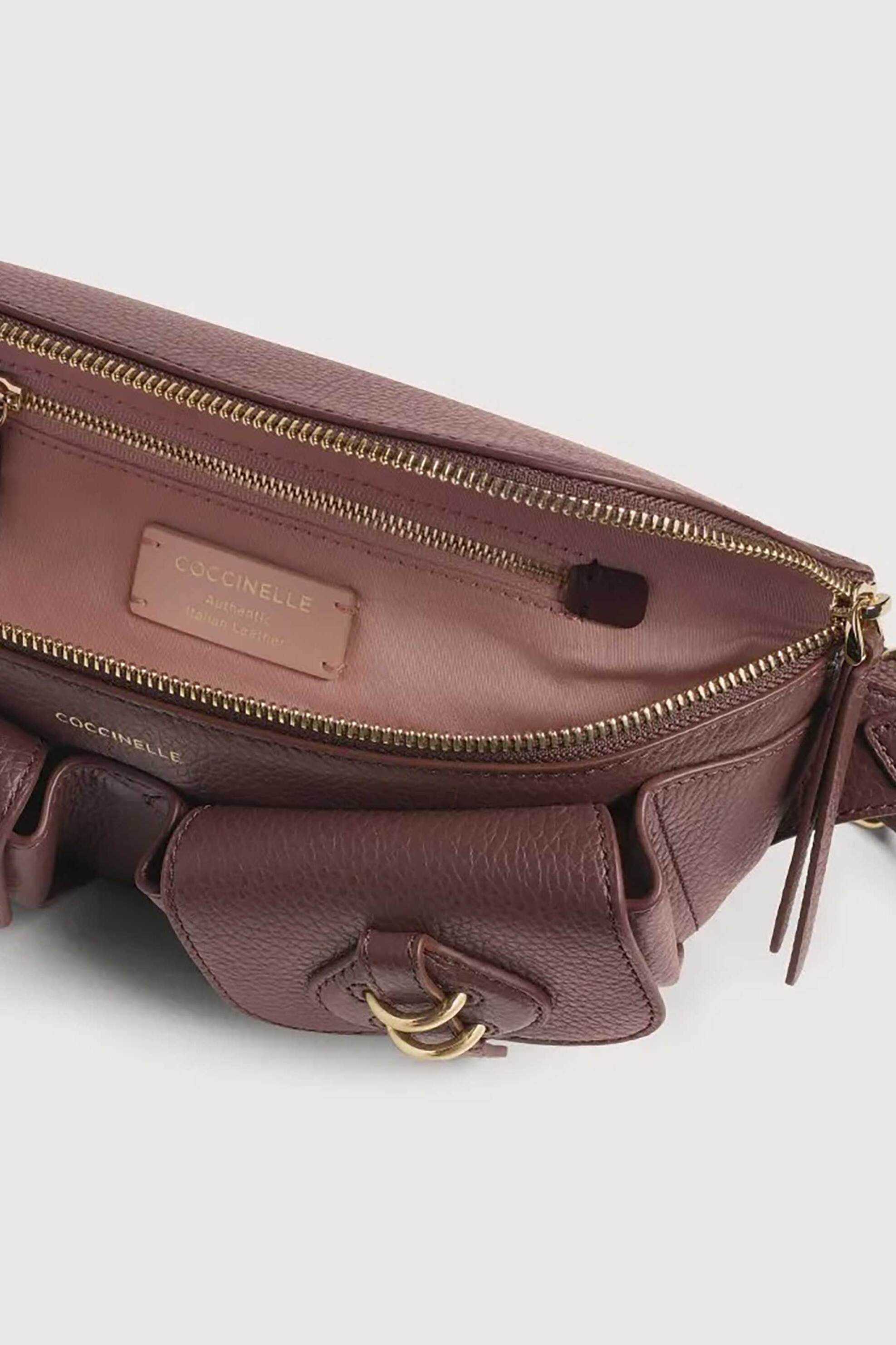 Coccinelle Γυναικεία Τσάντα Μέσης Mavery Pocket Small - E1Vgk-170101 Καφέ Σκούρο