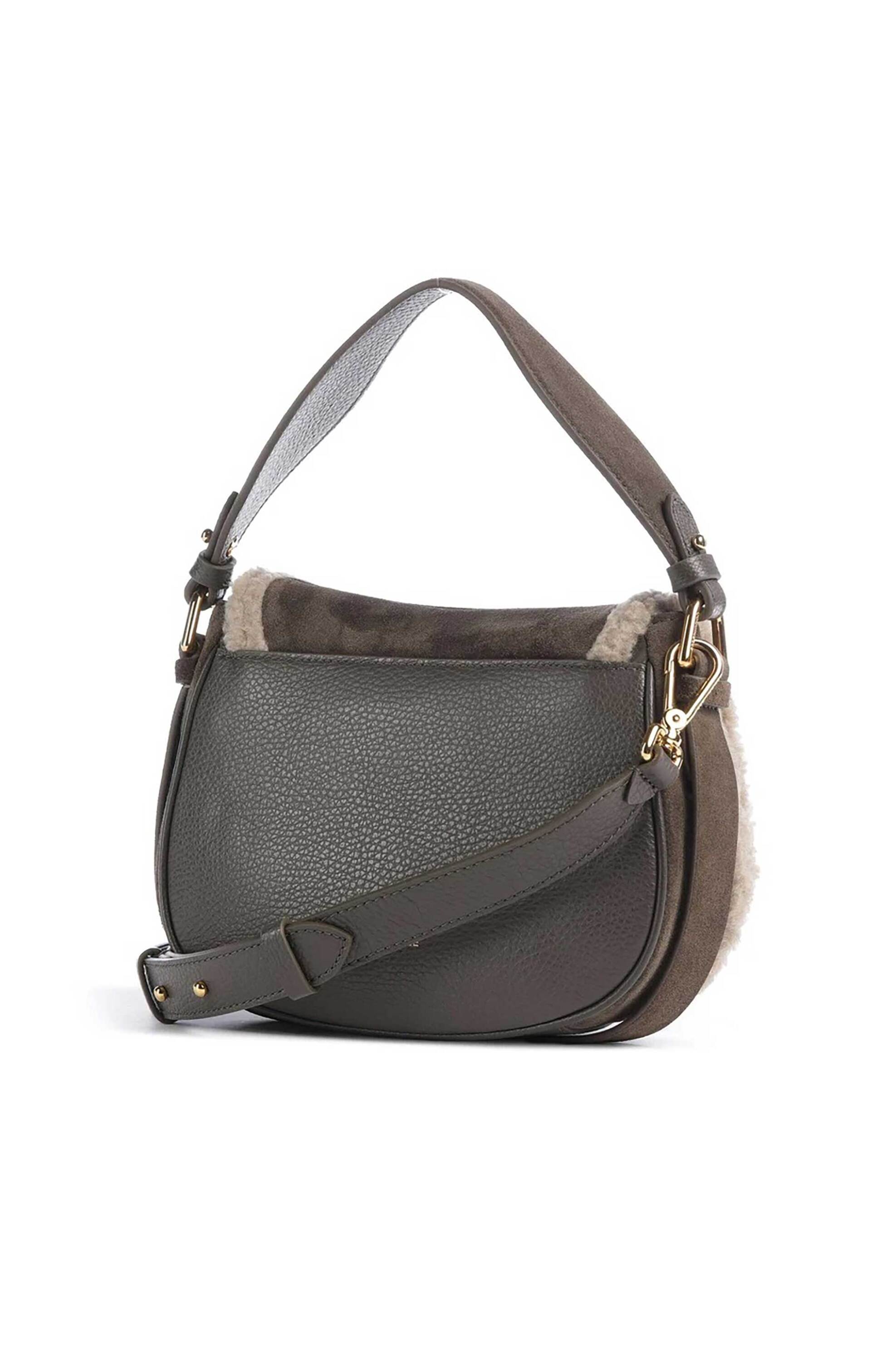 Coccinelle γυναικεία τσάντα ώμου suede 