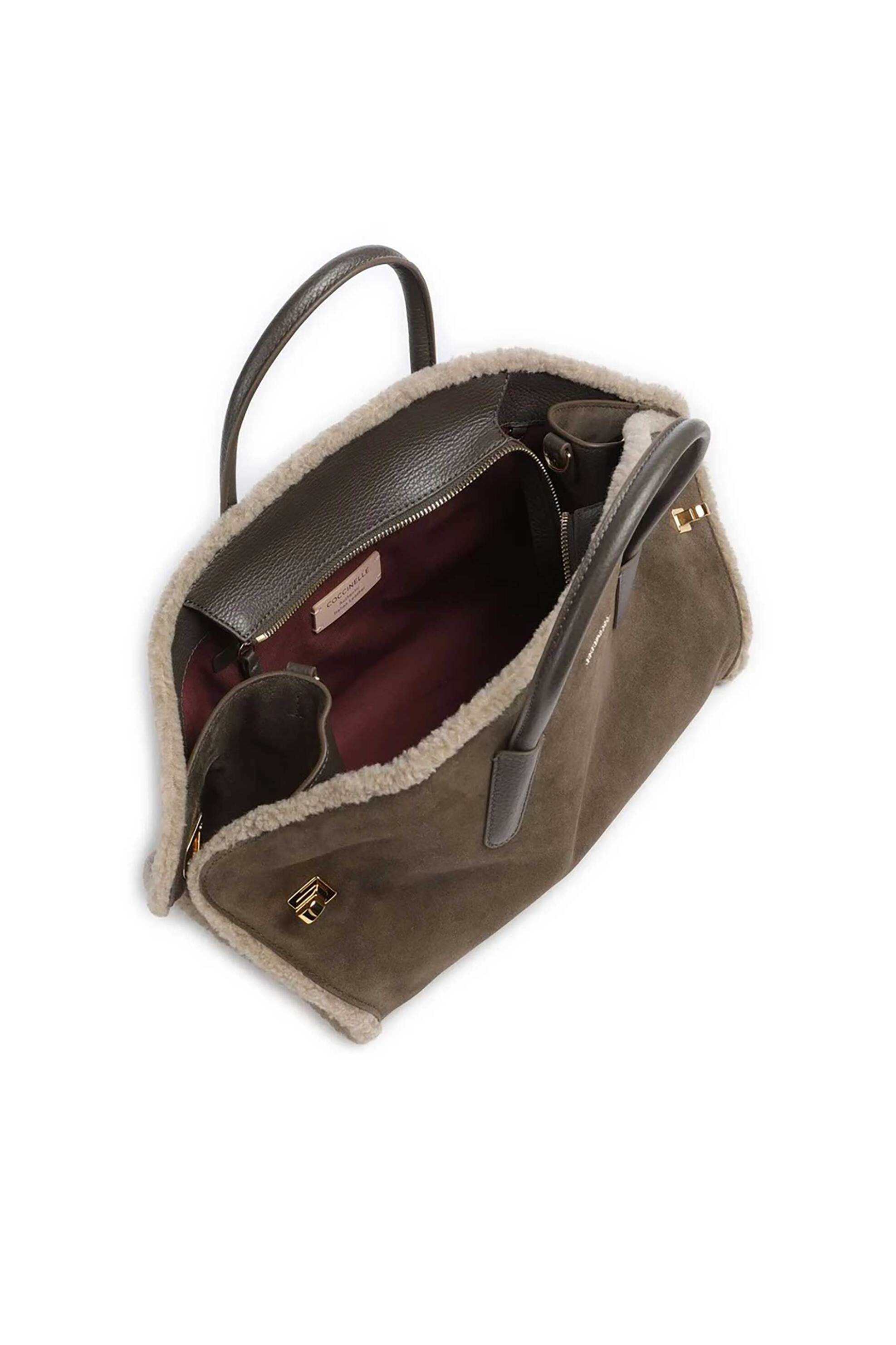 COCCINELLE Coccinelle γυναικεία τσάντα χειρός "Tylde Suede" - E1V7M-180201 Λαδί - 4