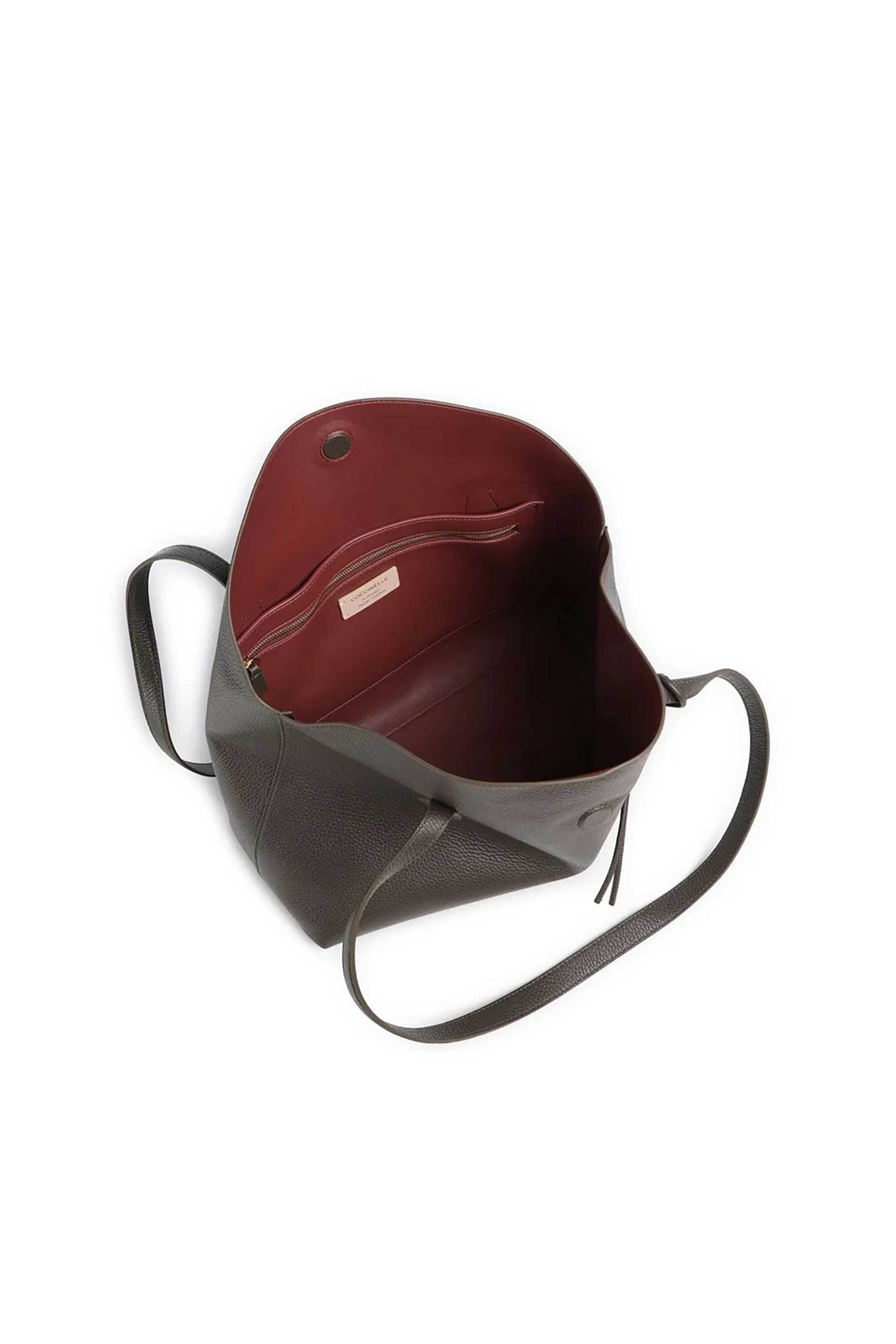 COCCINELLE Coccinelle γυναικεία τσάντα ώμου "Thess Tote" - E1VCA-110101 Γκρι - 3