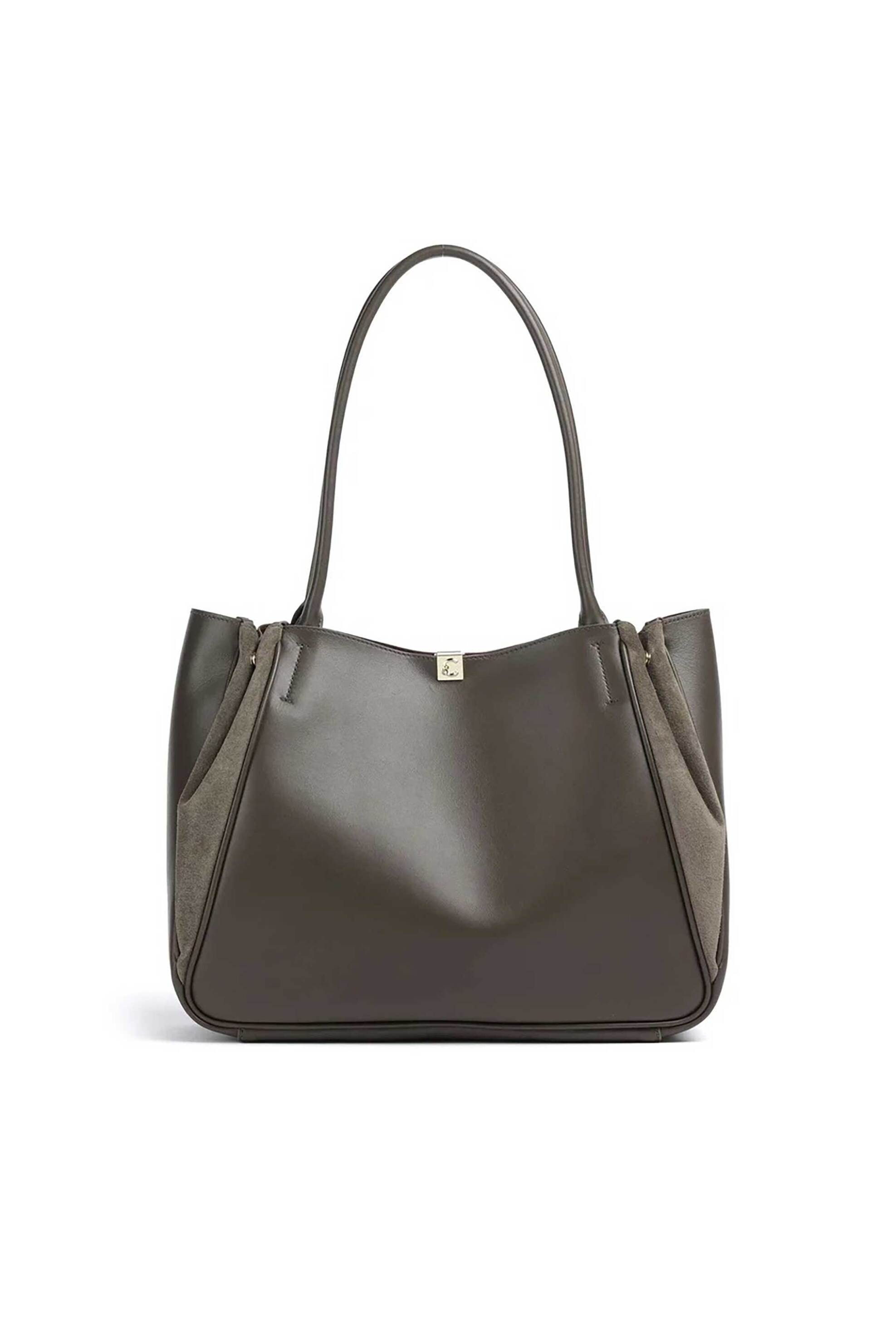 COCCINELLE Coccinelle γυναικεία τσάντα ώμου "Pansy Tote" - E1V60-110101 Γκρι