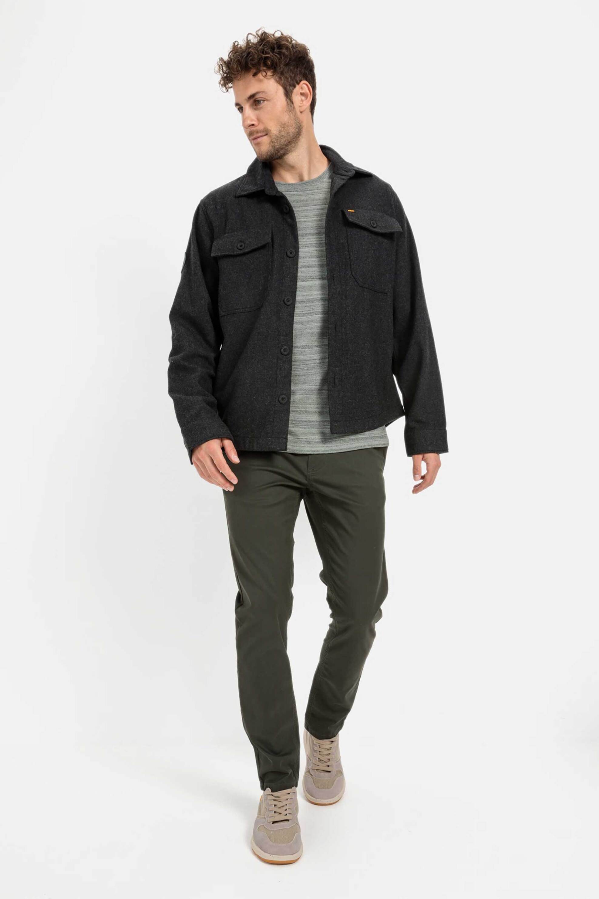 Camel Active ανδρικό chino παντελόνι Slim Fit - C242-477S01-4F46 Χακί