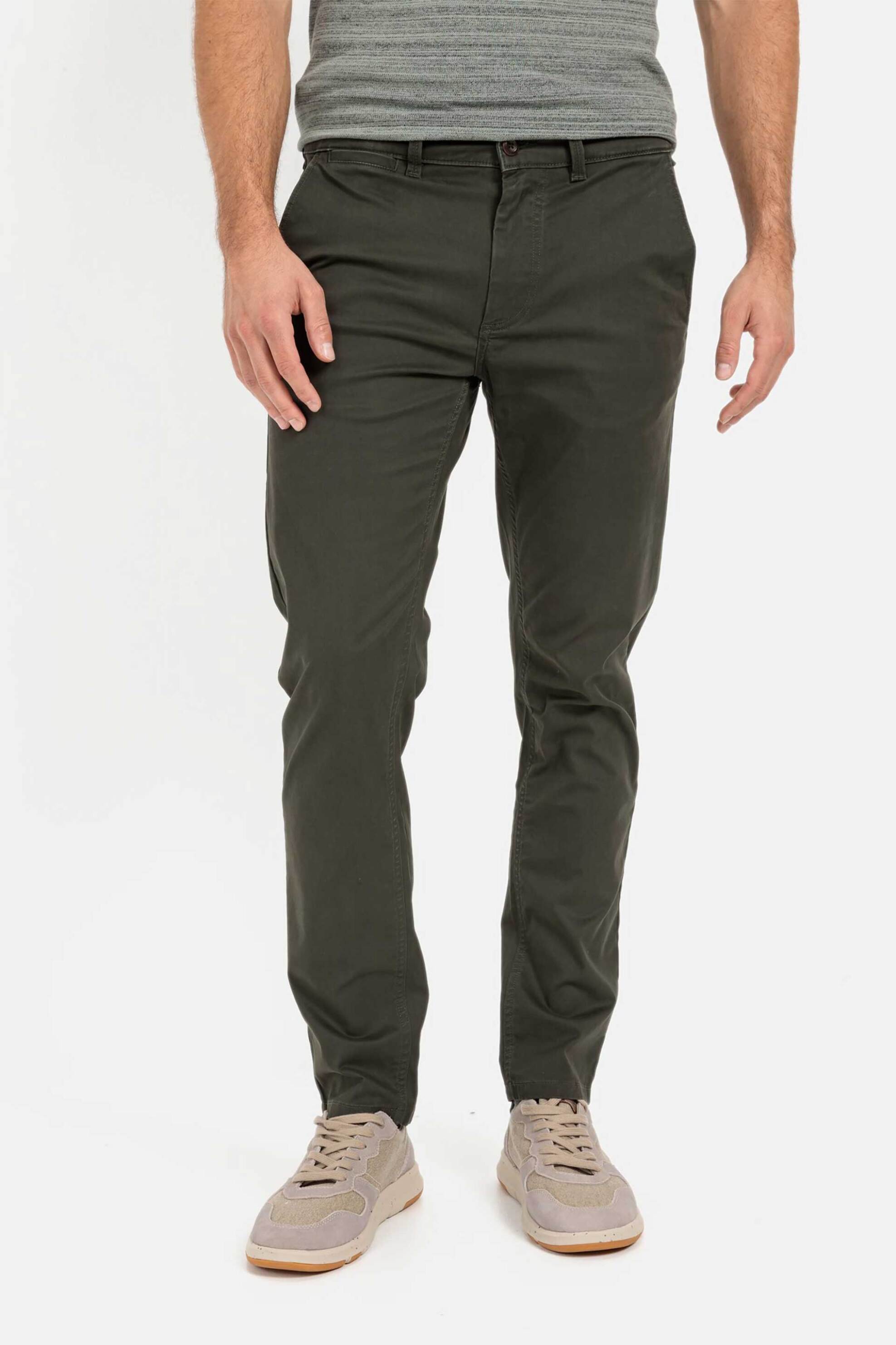 Camel Active ανδρικό chino παντελόνι Slim Fit - C242-477S01-4F46 Χακί φωτογραφία